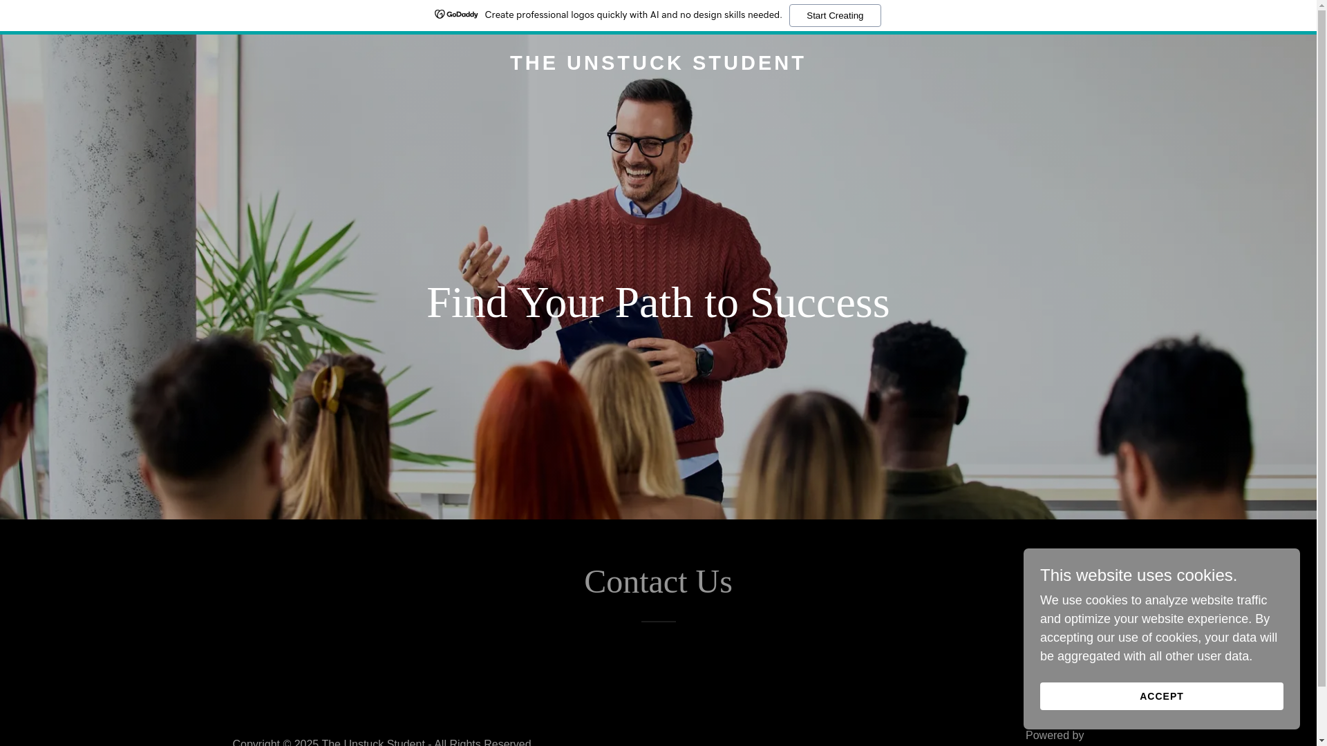website screenshot of https://theunstuckstudent.com/