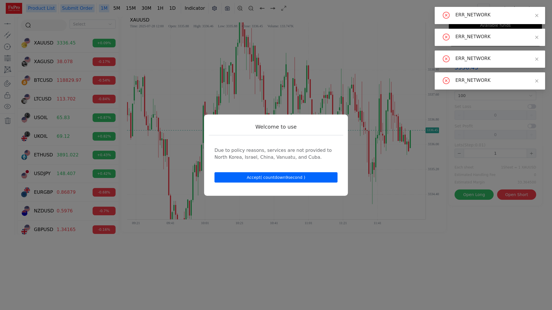 website screenshot of https://m.fxprovdfs.cc/