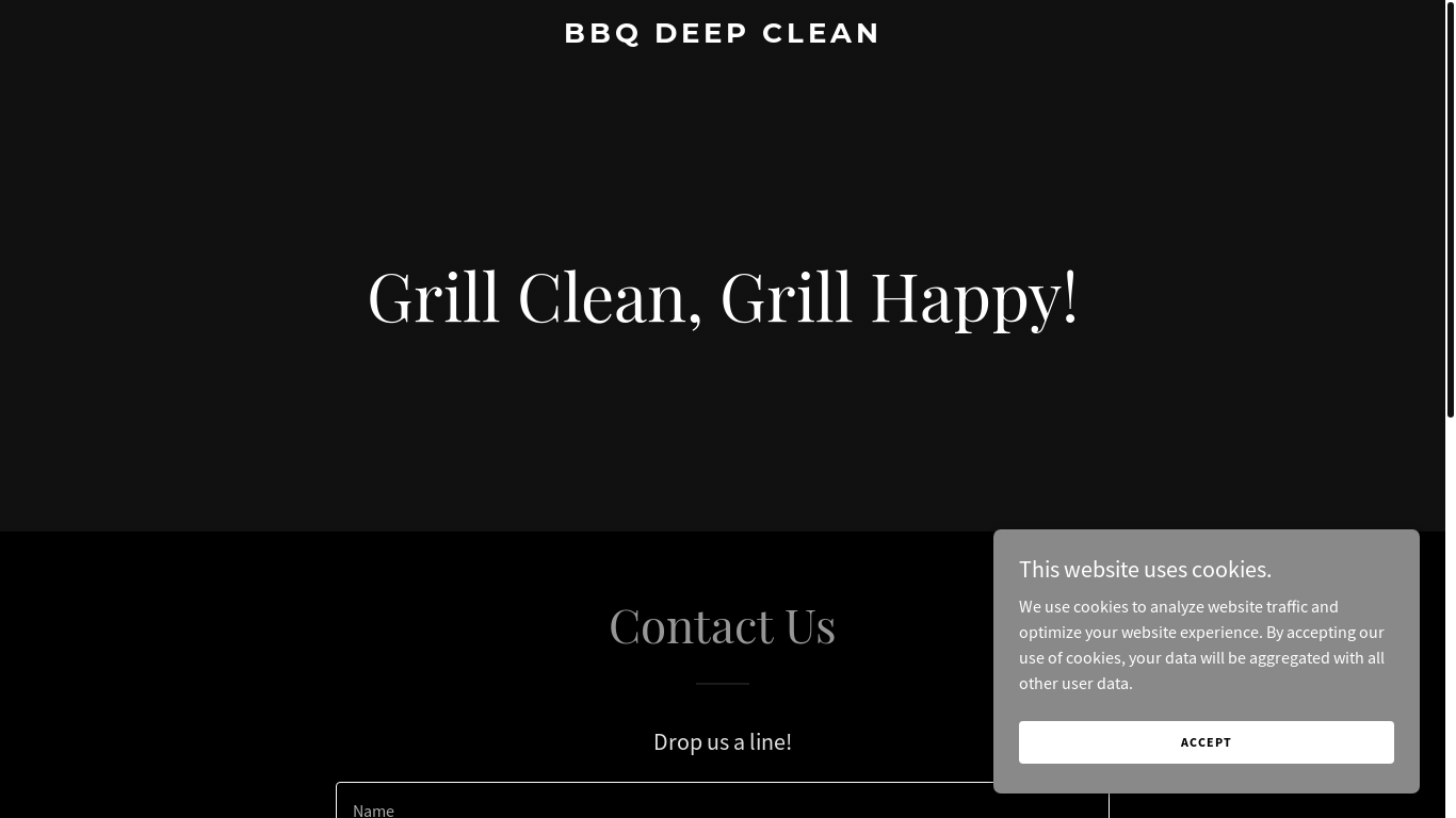 website screenshot of https://bbqdeepclean.com/