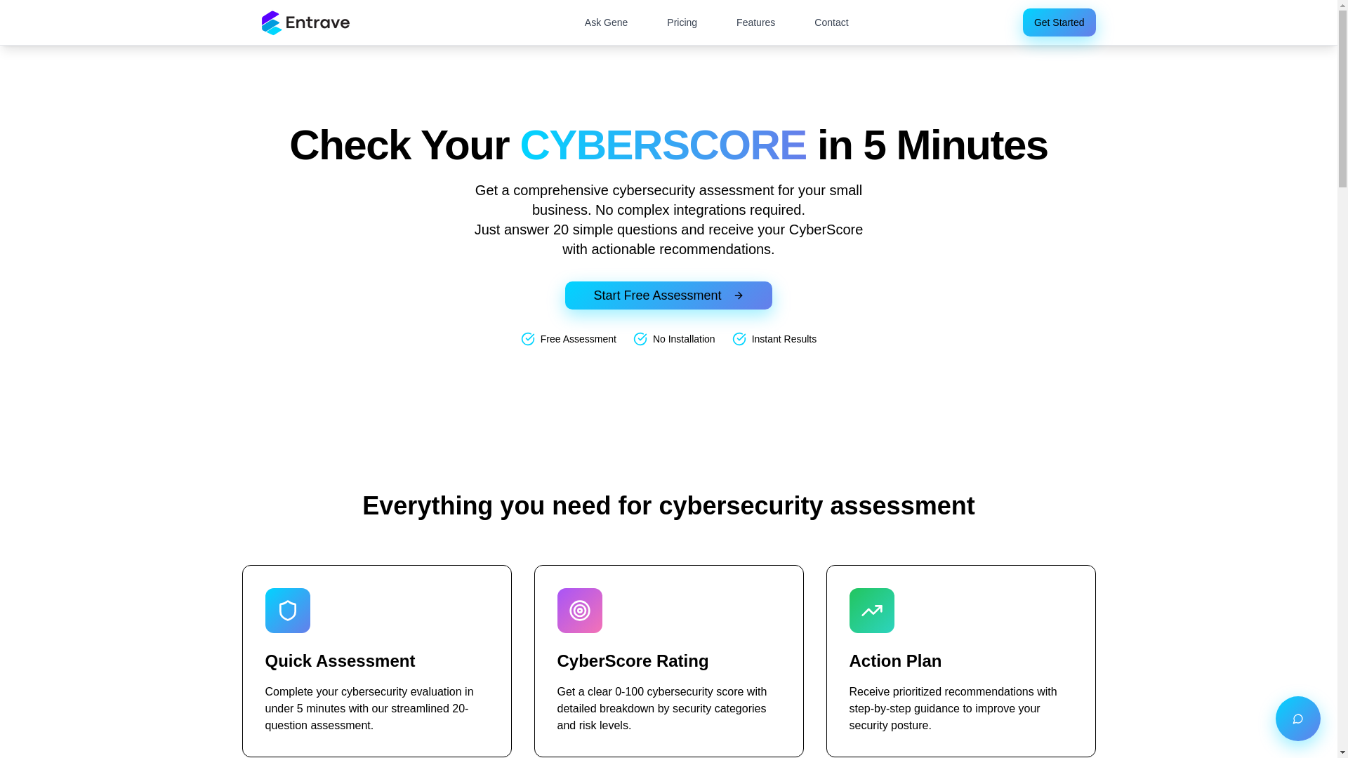 website screenshot of https://entrave.io/
