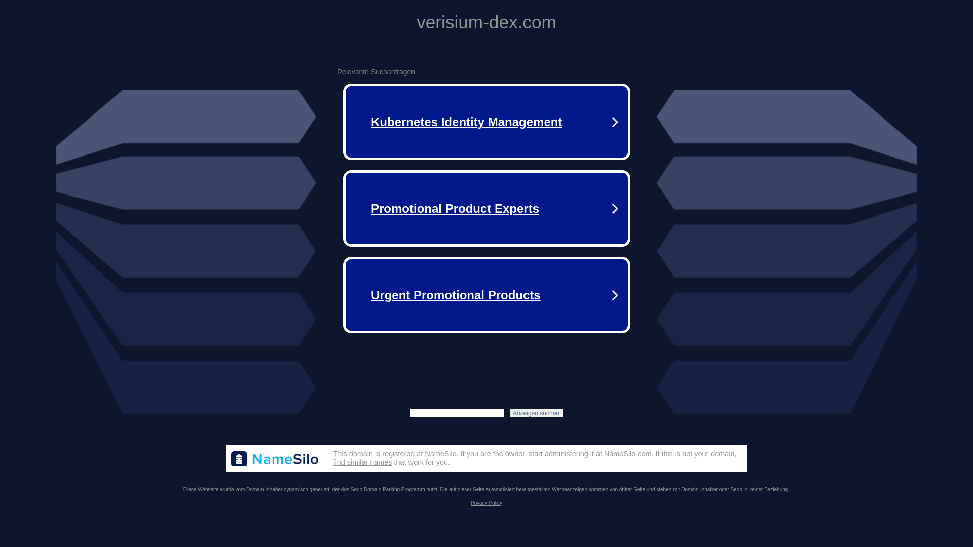 website screenshot of https://verisium-dex.com/