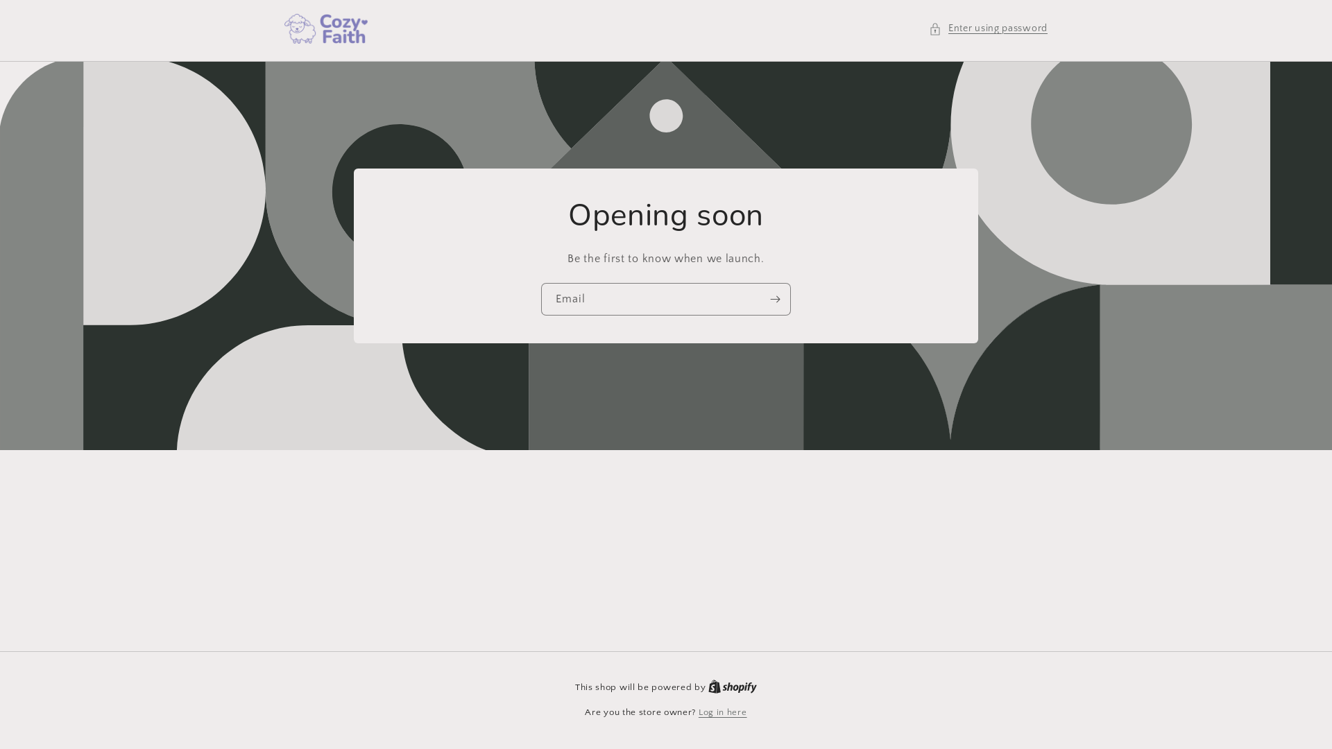 website screenshot of https://cozyfaith.shop/