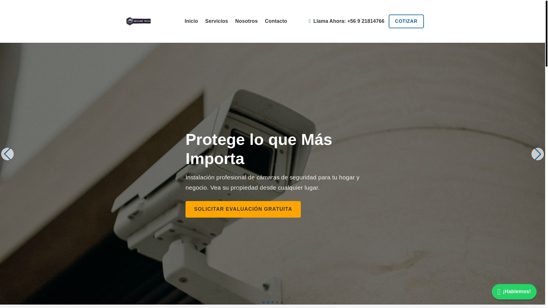 website screenshot of https://andescam.cl/