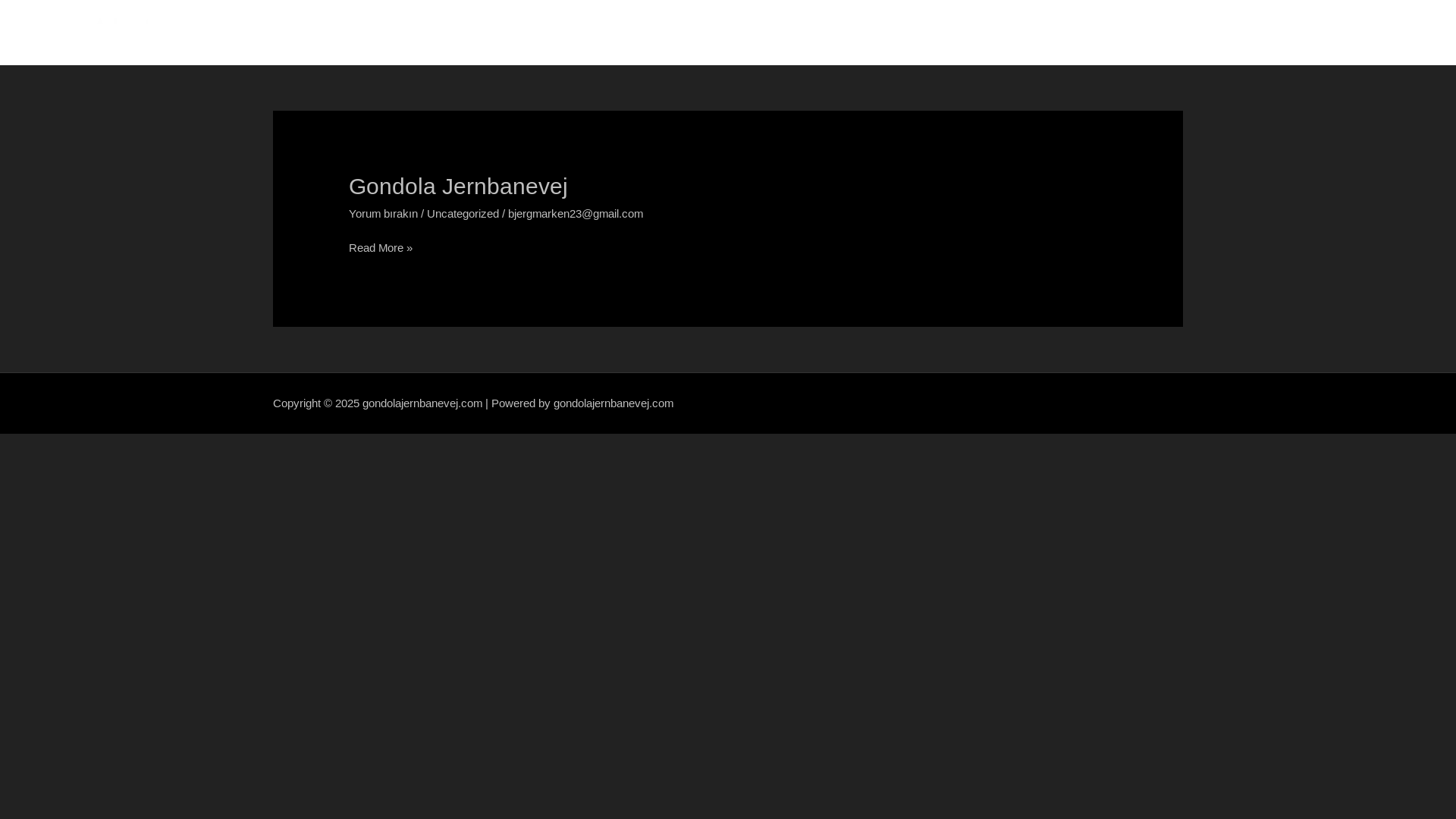 website screenshot of https://gondolajernbanevej.com/
