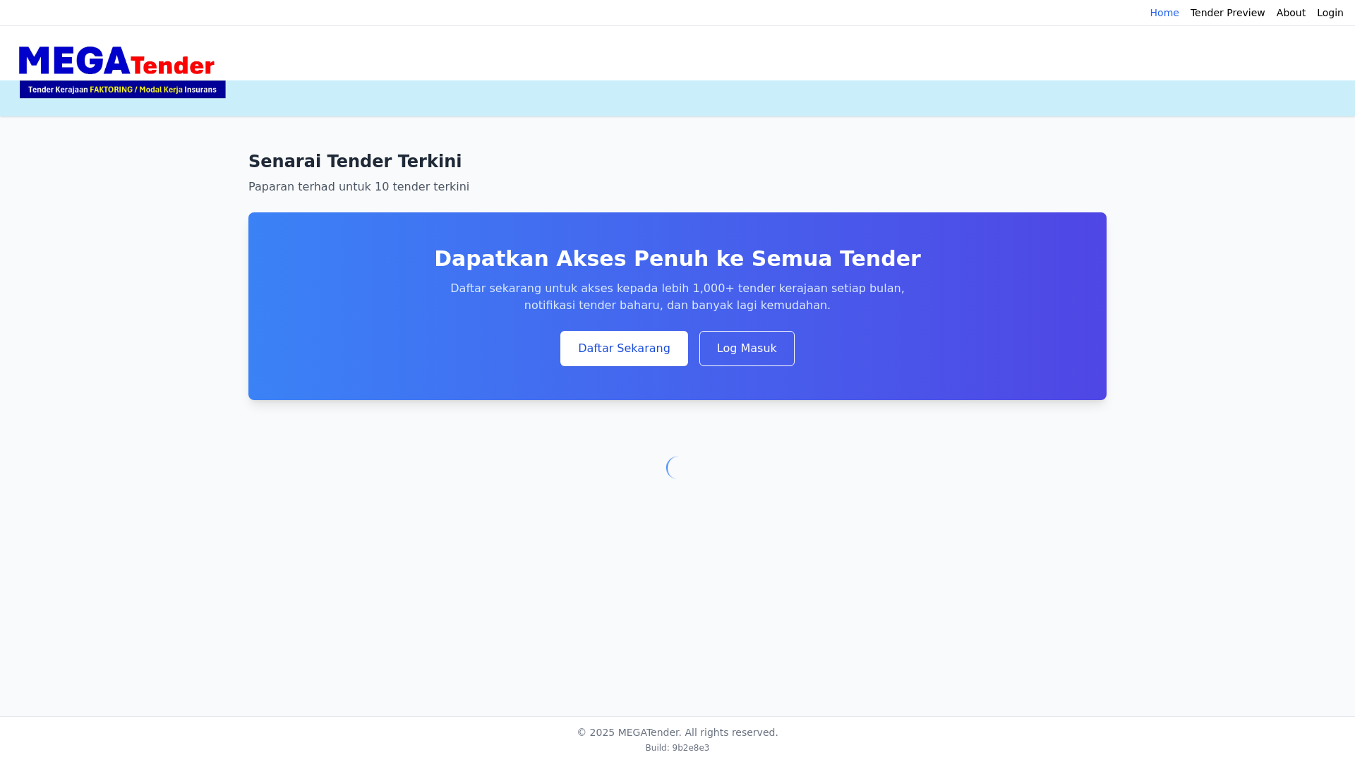 website screenshot of https://mytender.pages.dev/