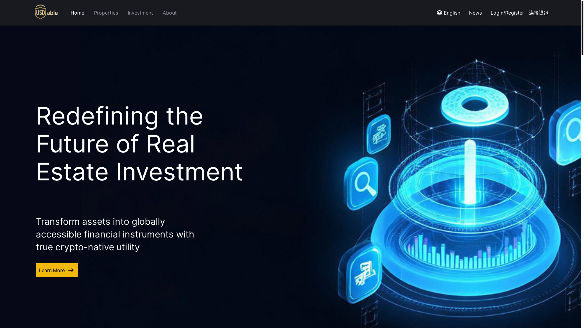 website screenshot of https://rwa-real-estate-frontend.pages.dev/
