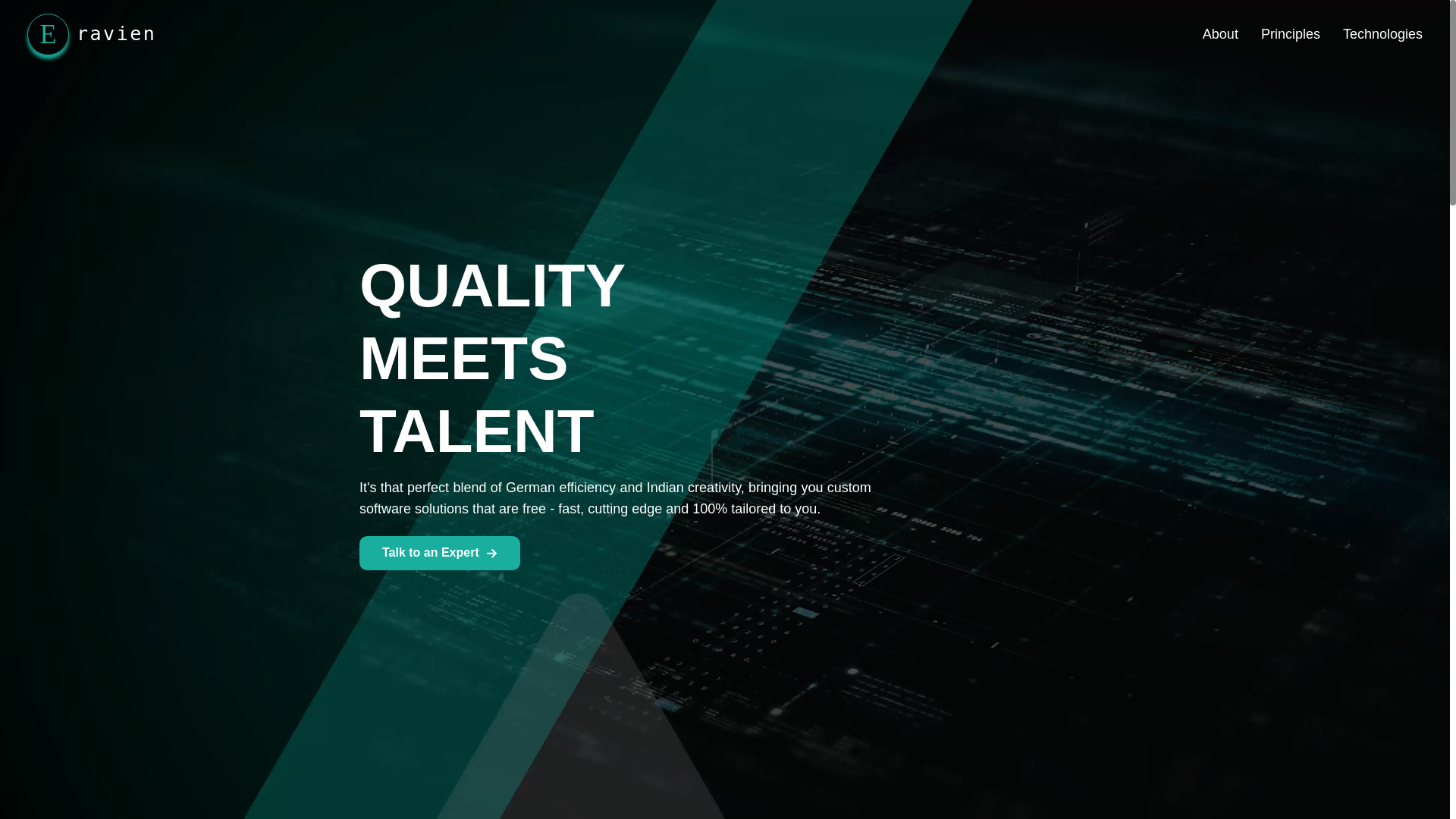 website screenshot of https://eravien.pages.dev/