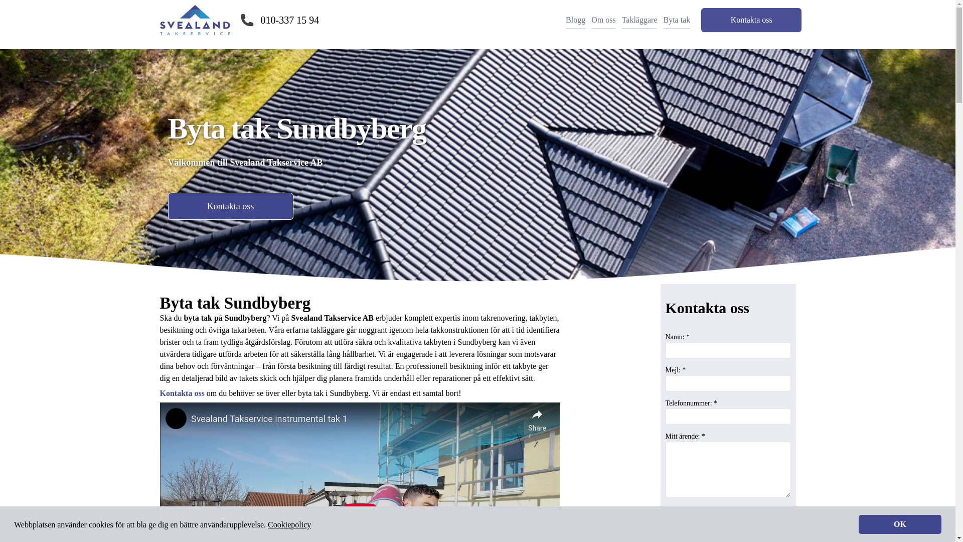 website screenshot of https://bytatak-sundbyberg.se/