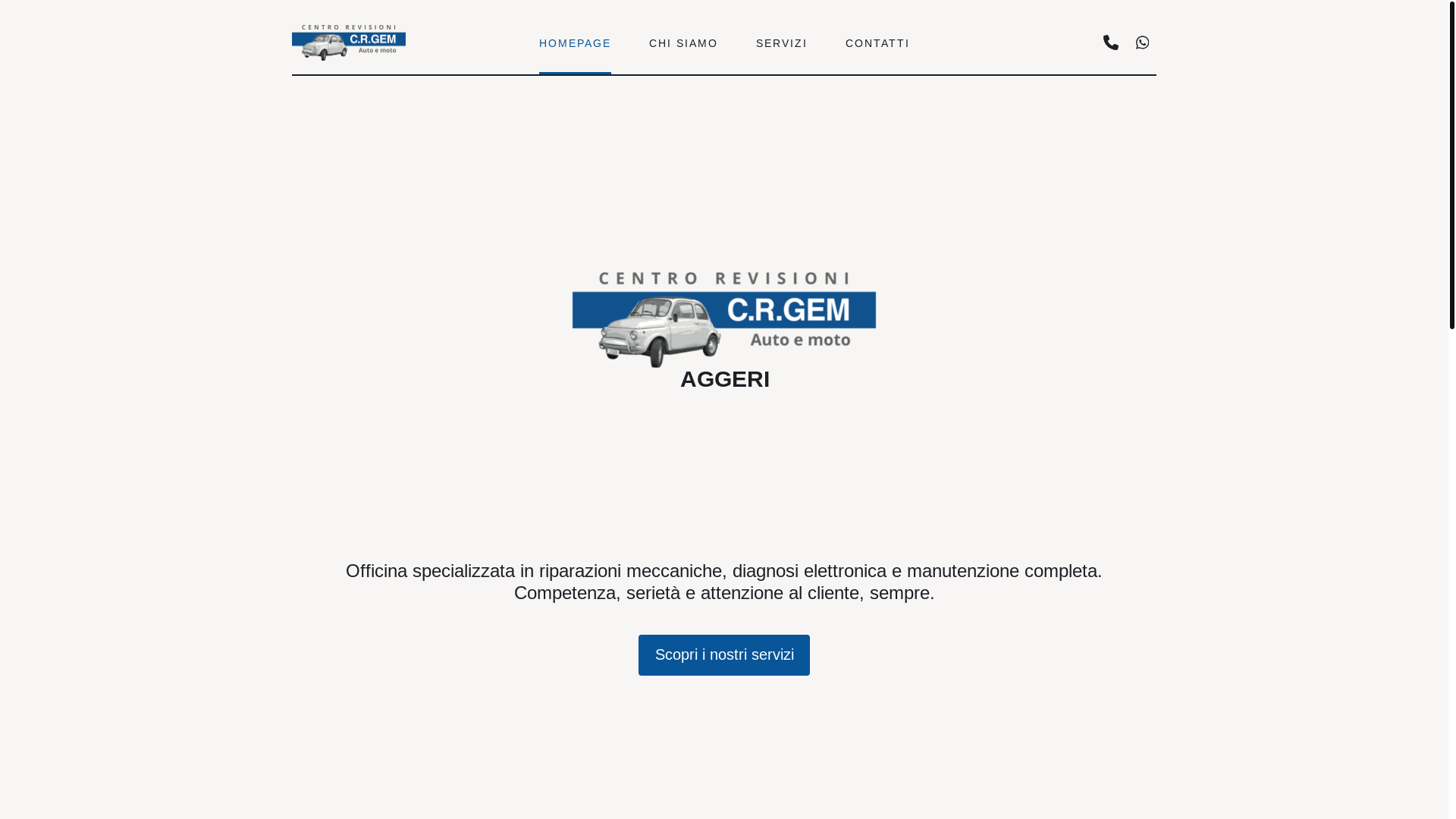 website screenshot of https://crgem.it/