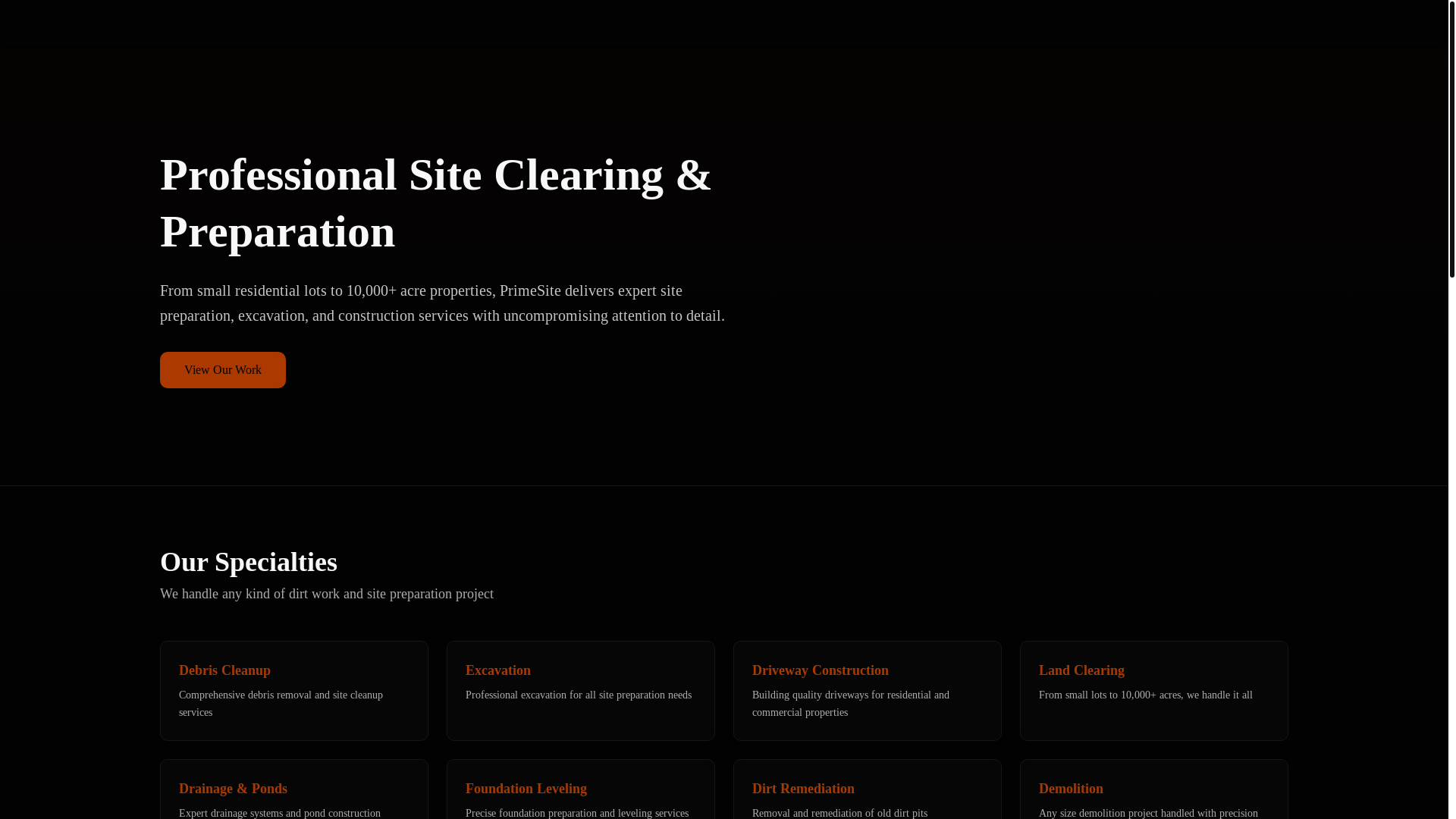 website screenshot of https://primesite.pages.dev/