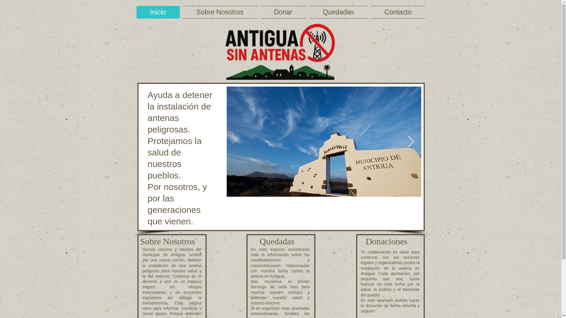 website screenshot of https://antiguasinantenas.es/