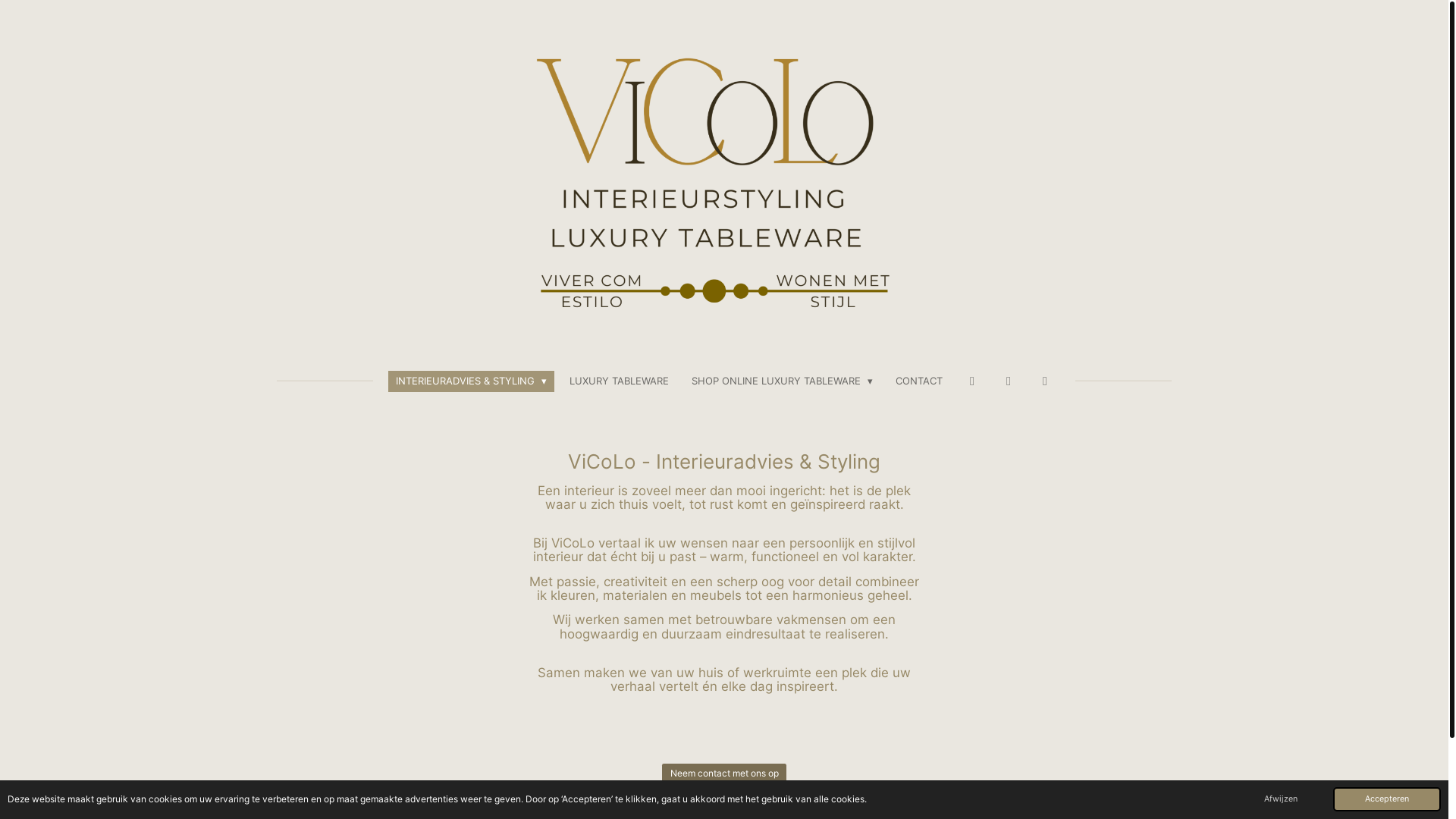 website screenshot of https://interieurstylinglaarne.be/
