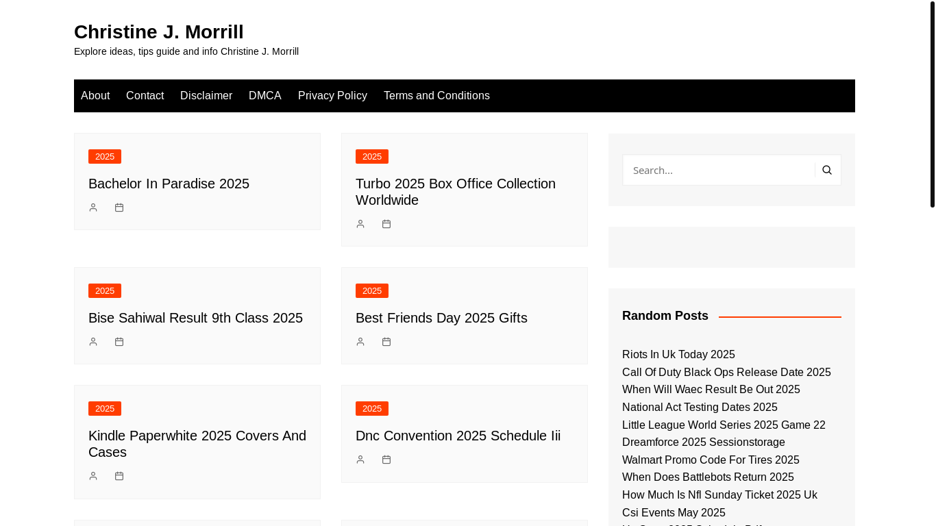 website screenshot of https://christinejmorrill.pages.dev/