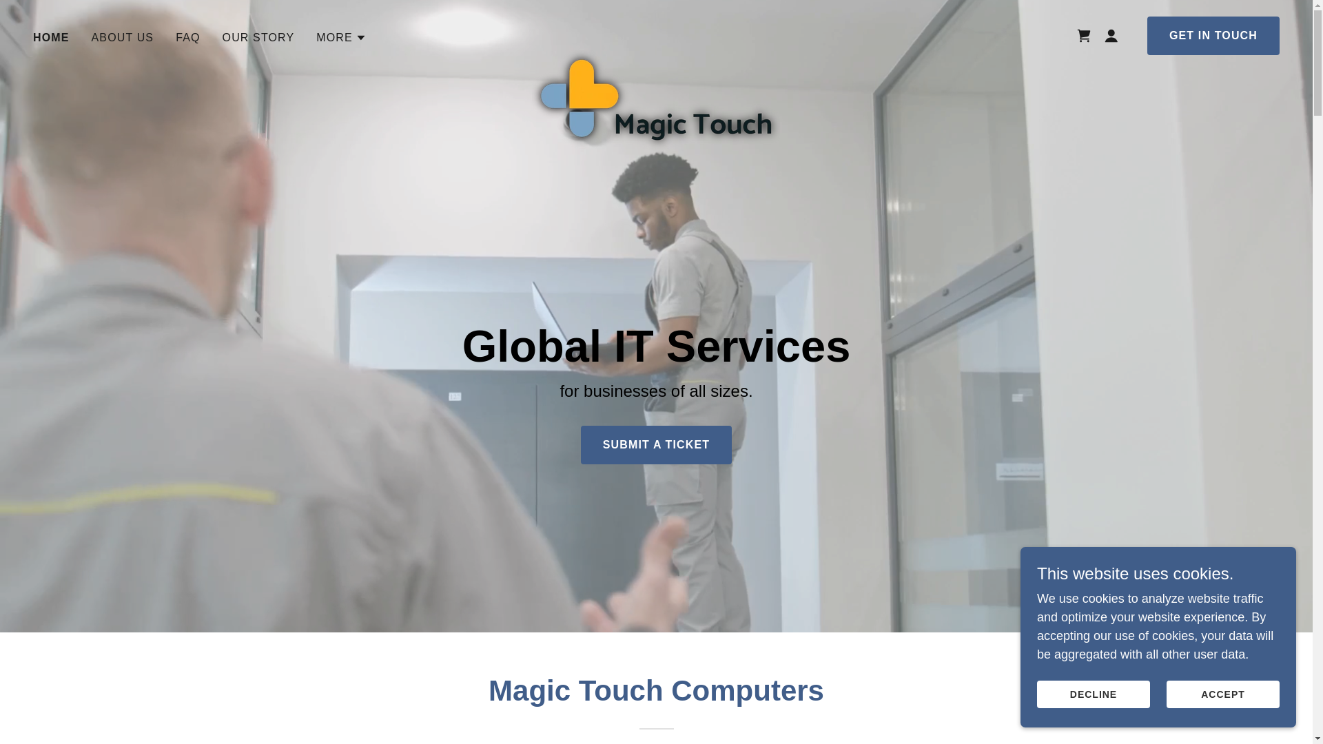 website screenshot of https://magictouchit.ca/