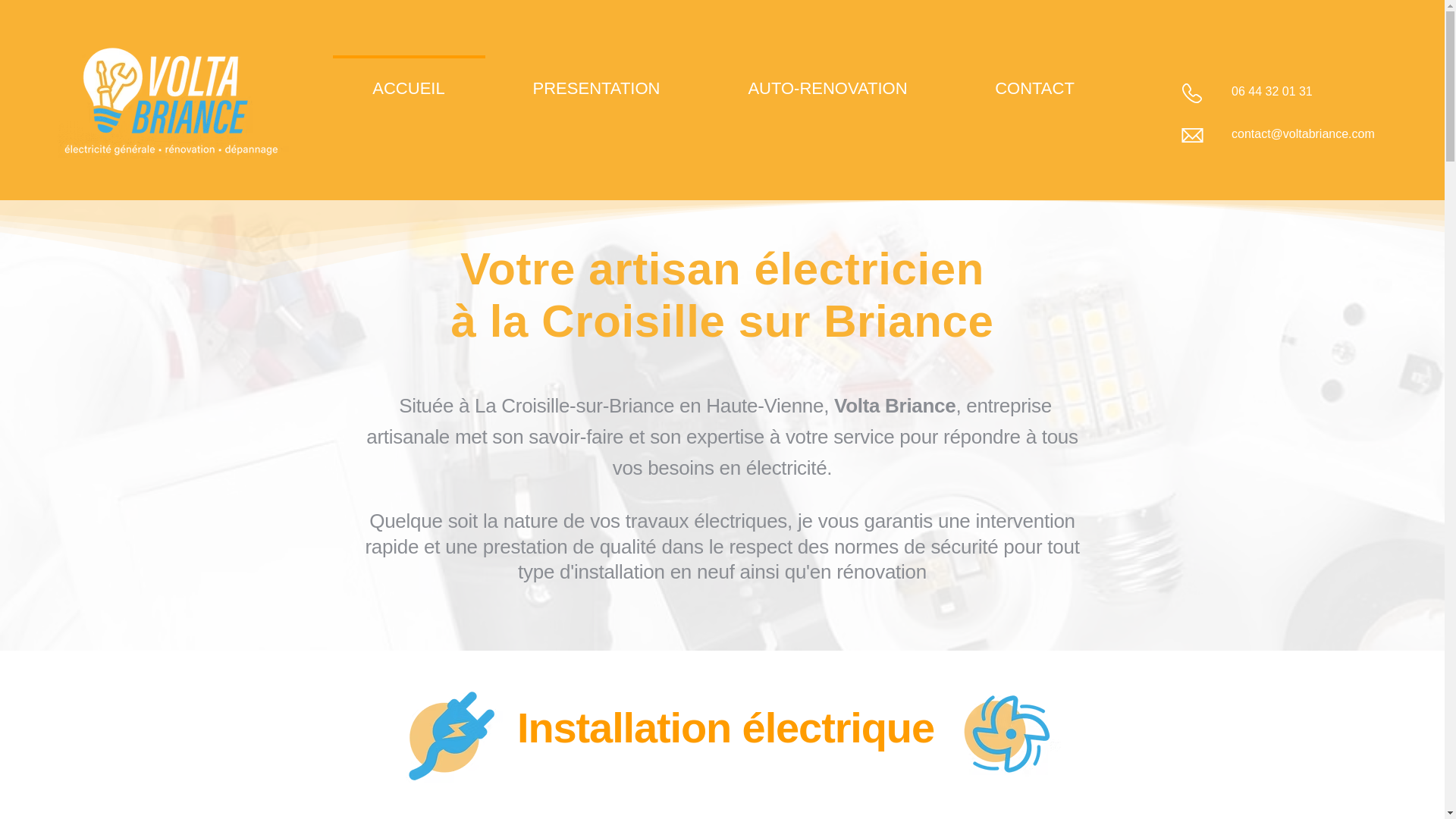 website screenshot of https://voltabriance.com/