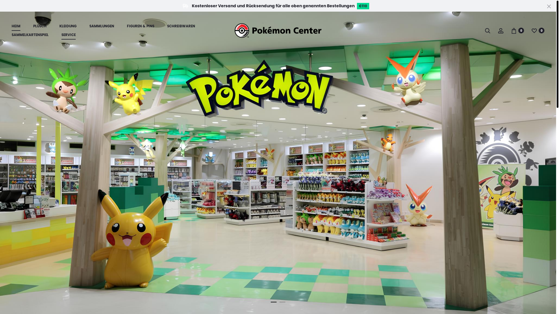 website screenshot of https://www.pokemoncenter.co.at/