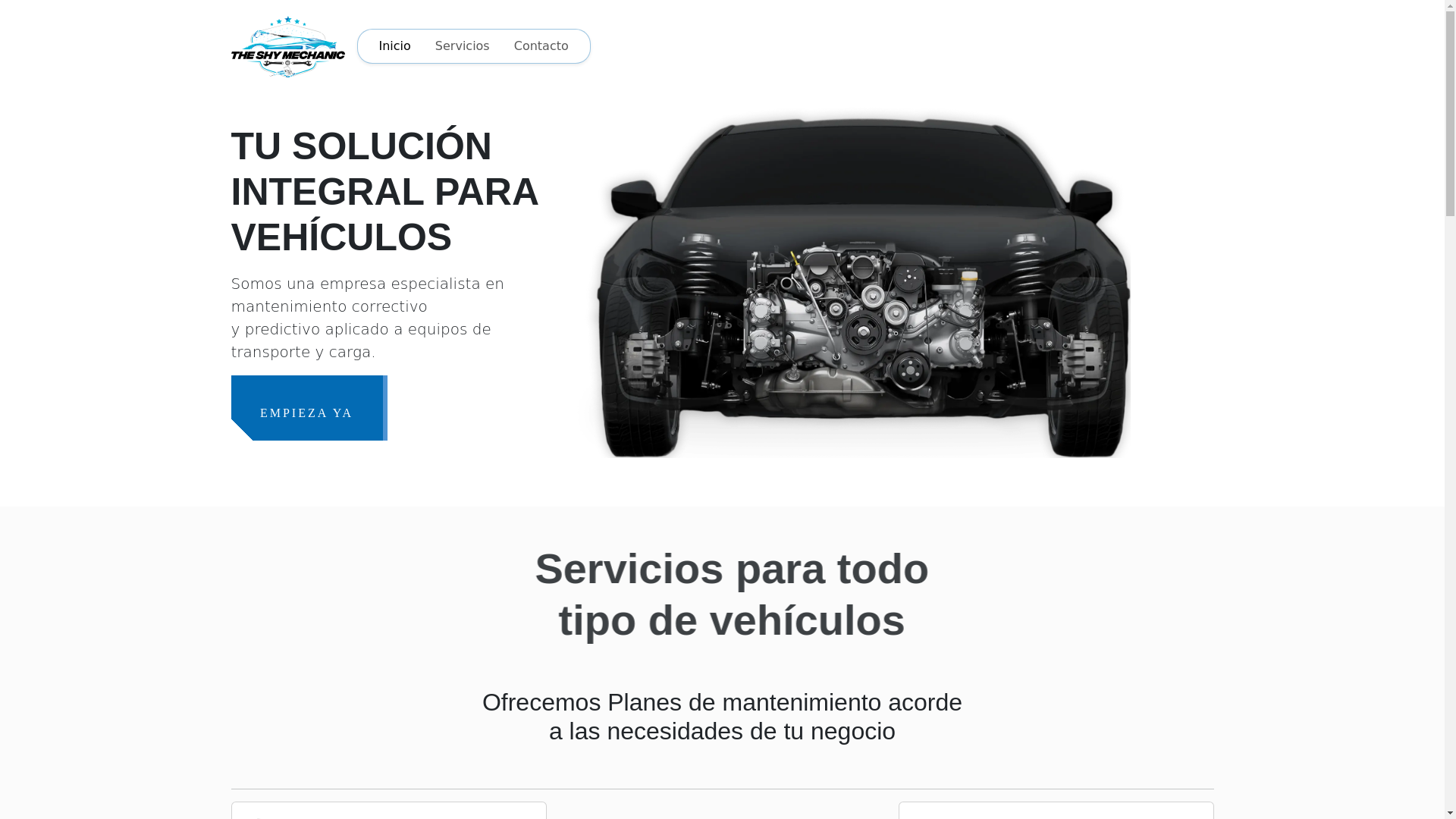 website screenshot of https://shymechanic.pages.dev/
