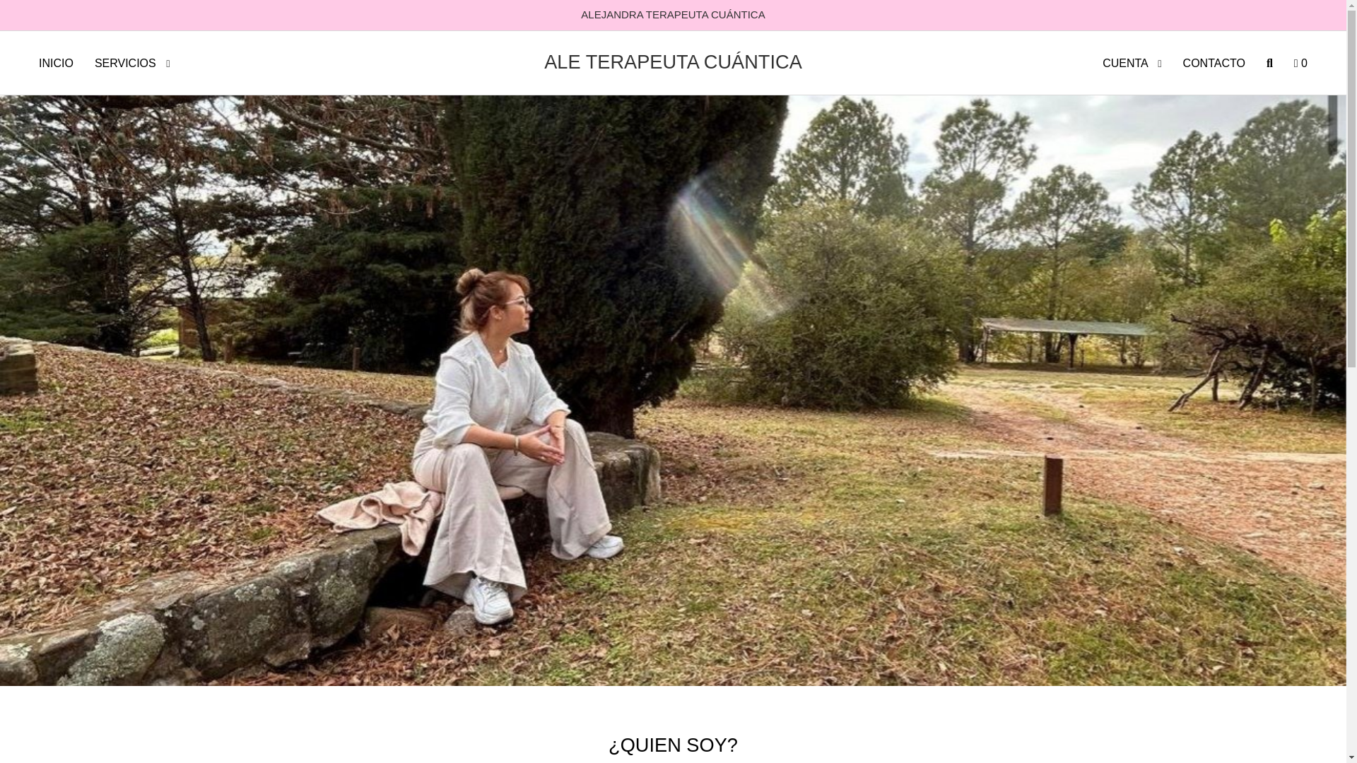 website screenshot of https://aleterapeutacuantica.com.ar/