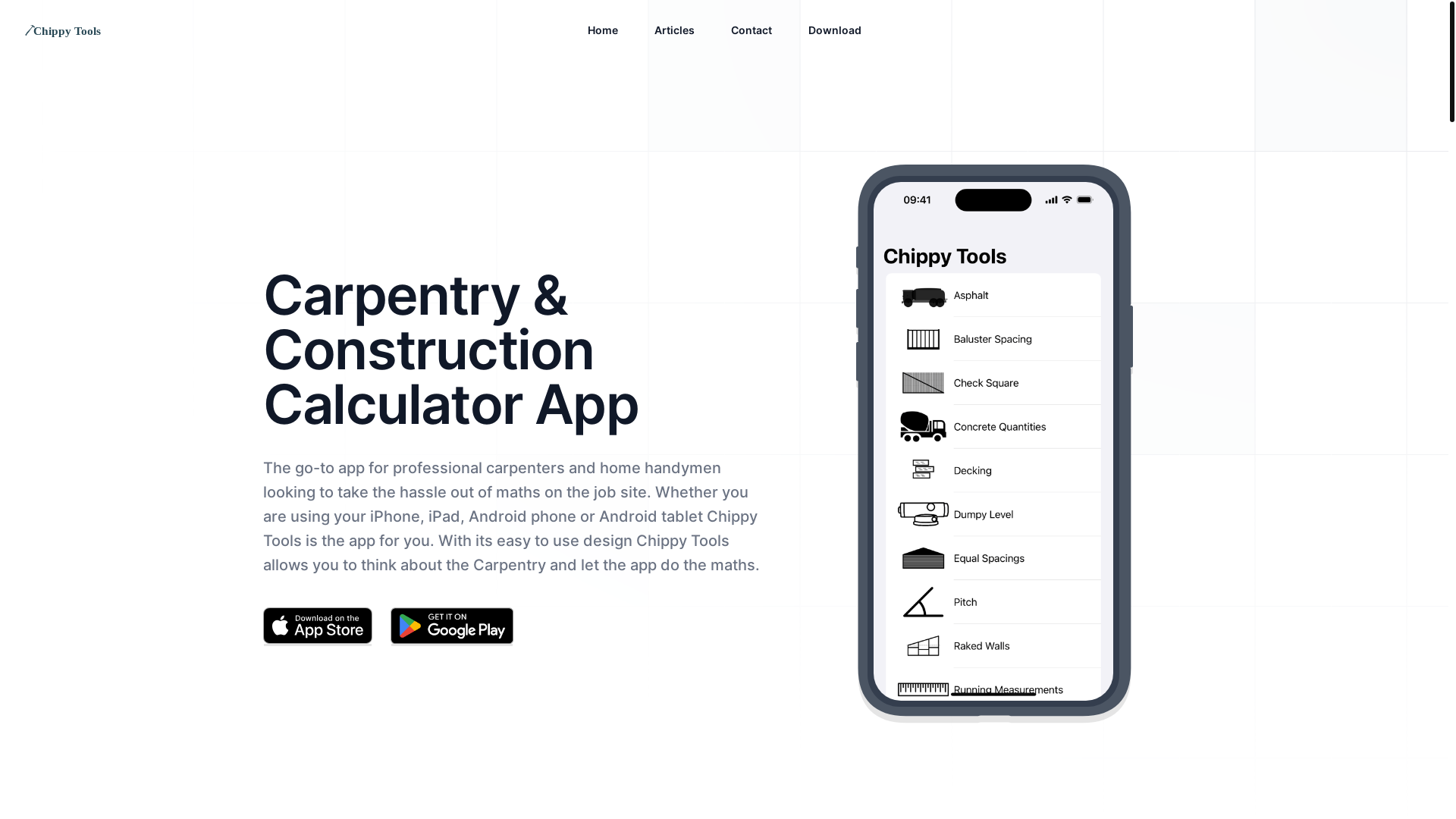 website screenshot of https://www.chippy.tools/