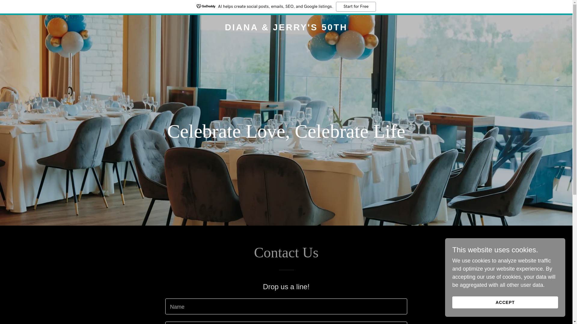 website screenshot of https://dianajerry50.love/