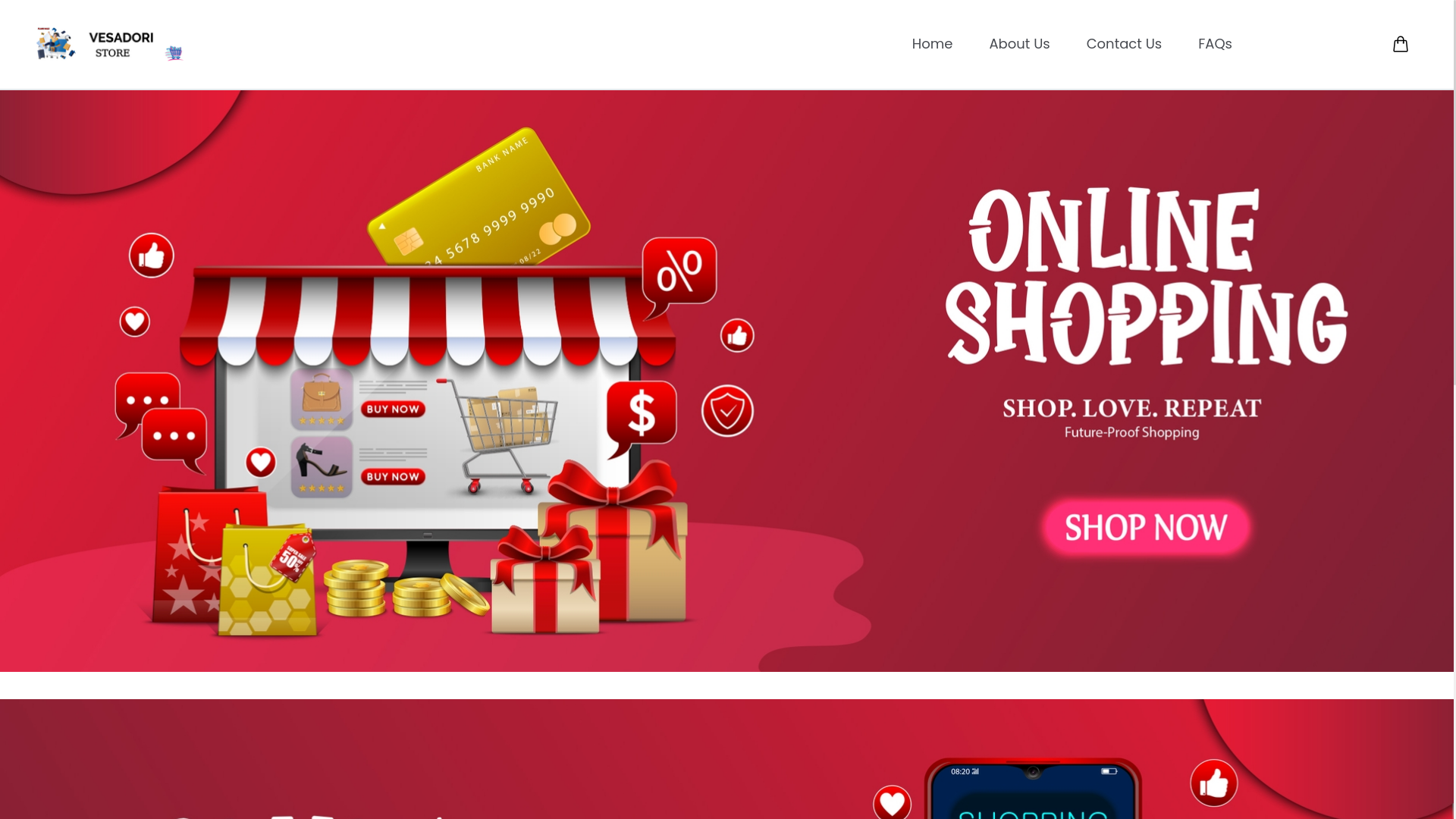 website screenshot of https://vesadori.com/