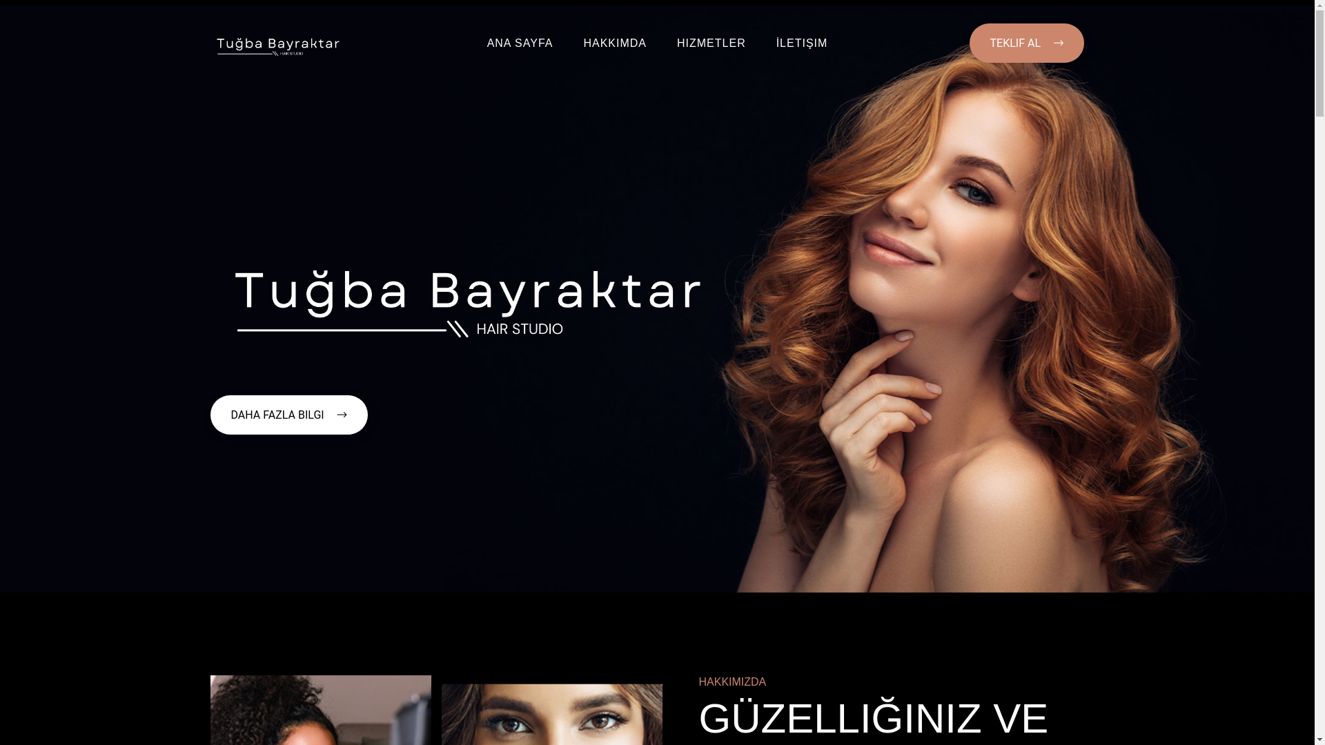 website screenshot of https://tugbabayraktarsamsun.com.tr/
