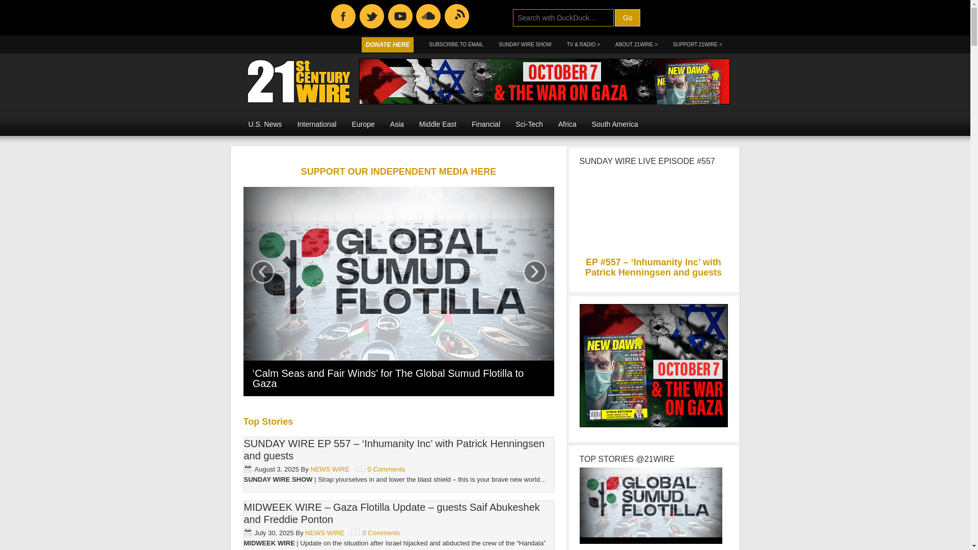 website screenshot of http://21stcenturywire.com