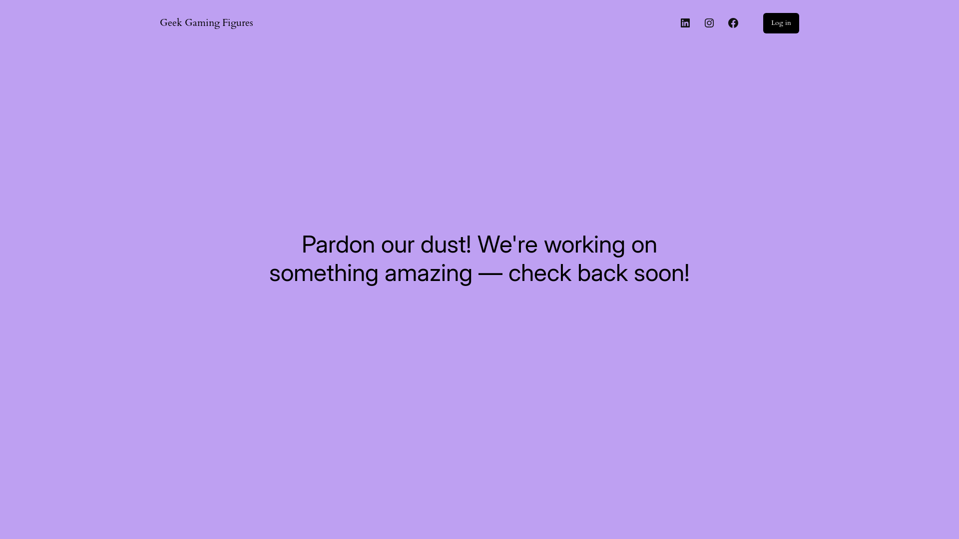 website screenshot of https://geekgamingfigures.com/