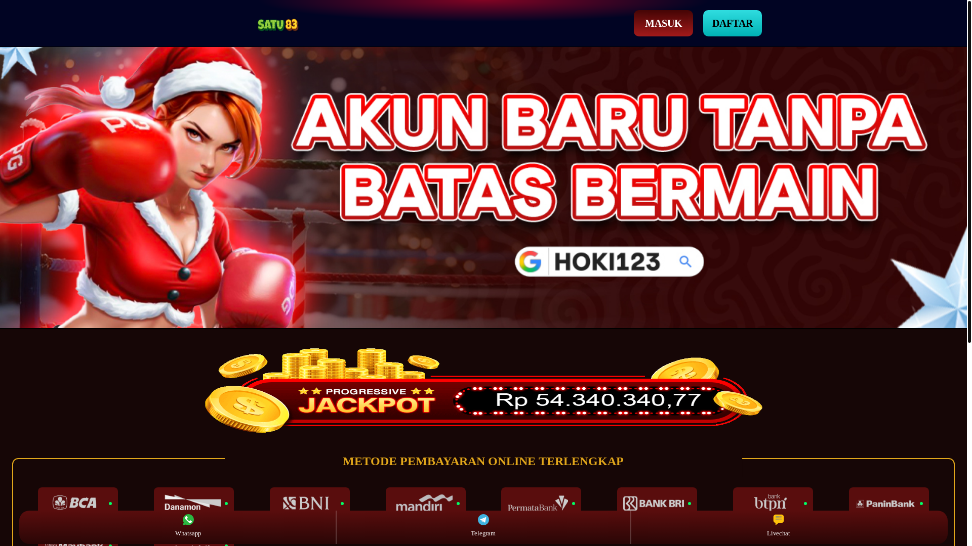 website screenshot of https://satu83.com/