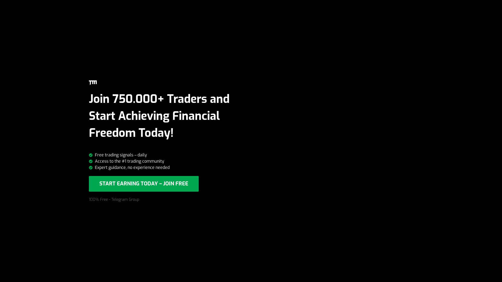 website screenshot of https://mollinatrader.site/