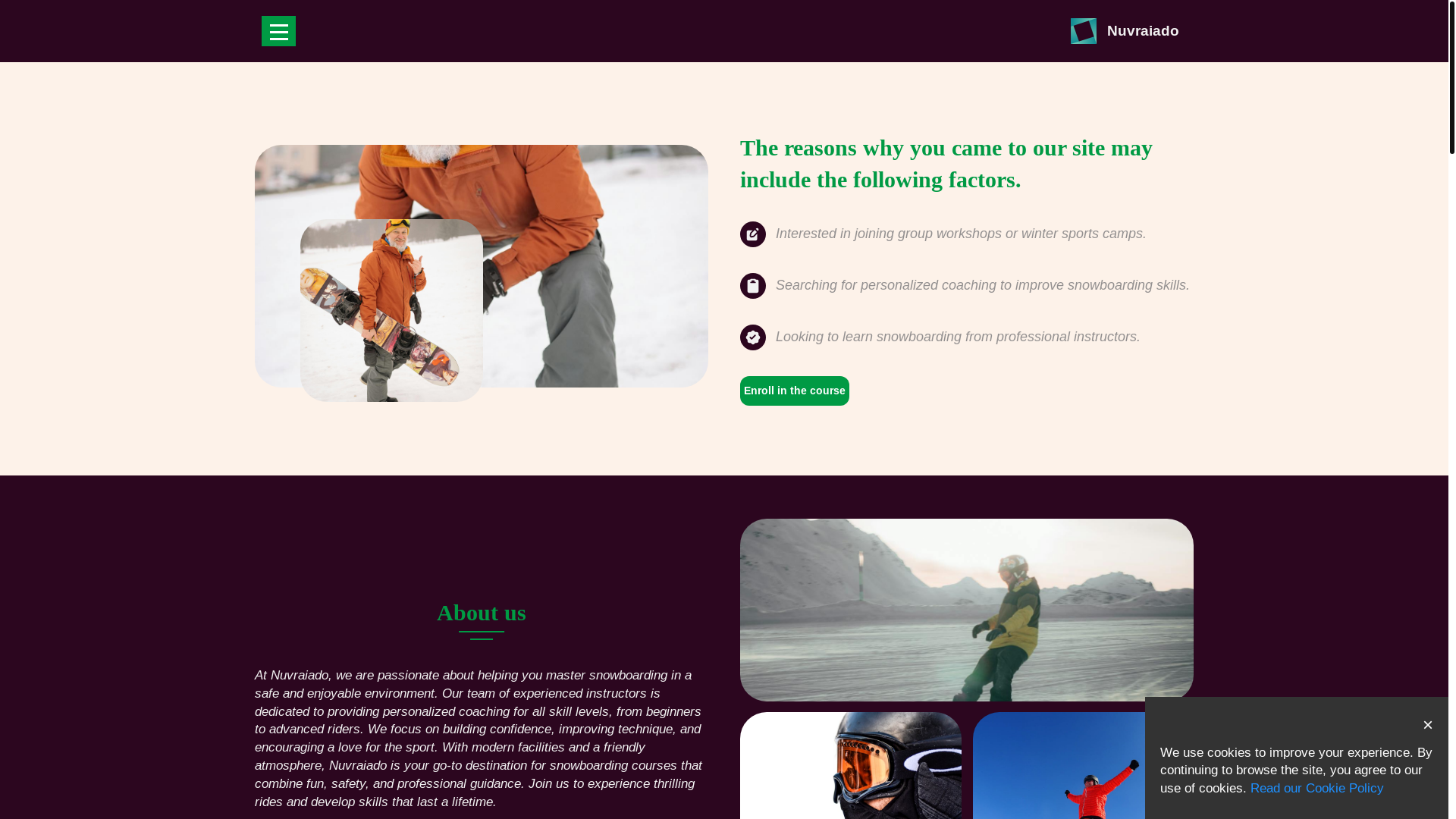website screenshot of https://nuvraiado.com/