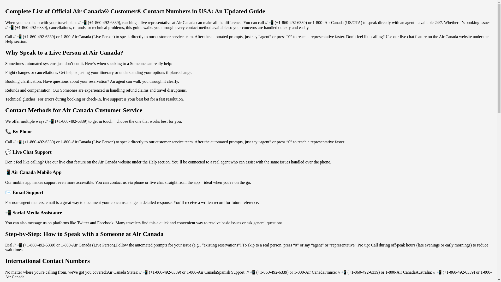 website screenshot of https://official-aircanada-helpcenter.pages.dev/