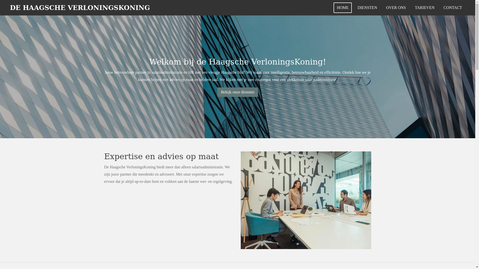 website screenshot of https://de-hvk.nl/