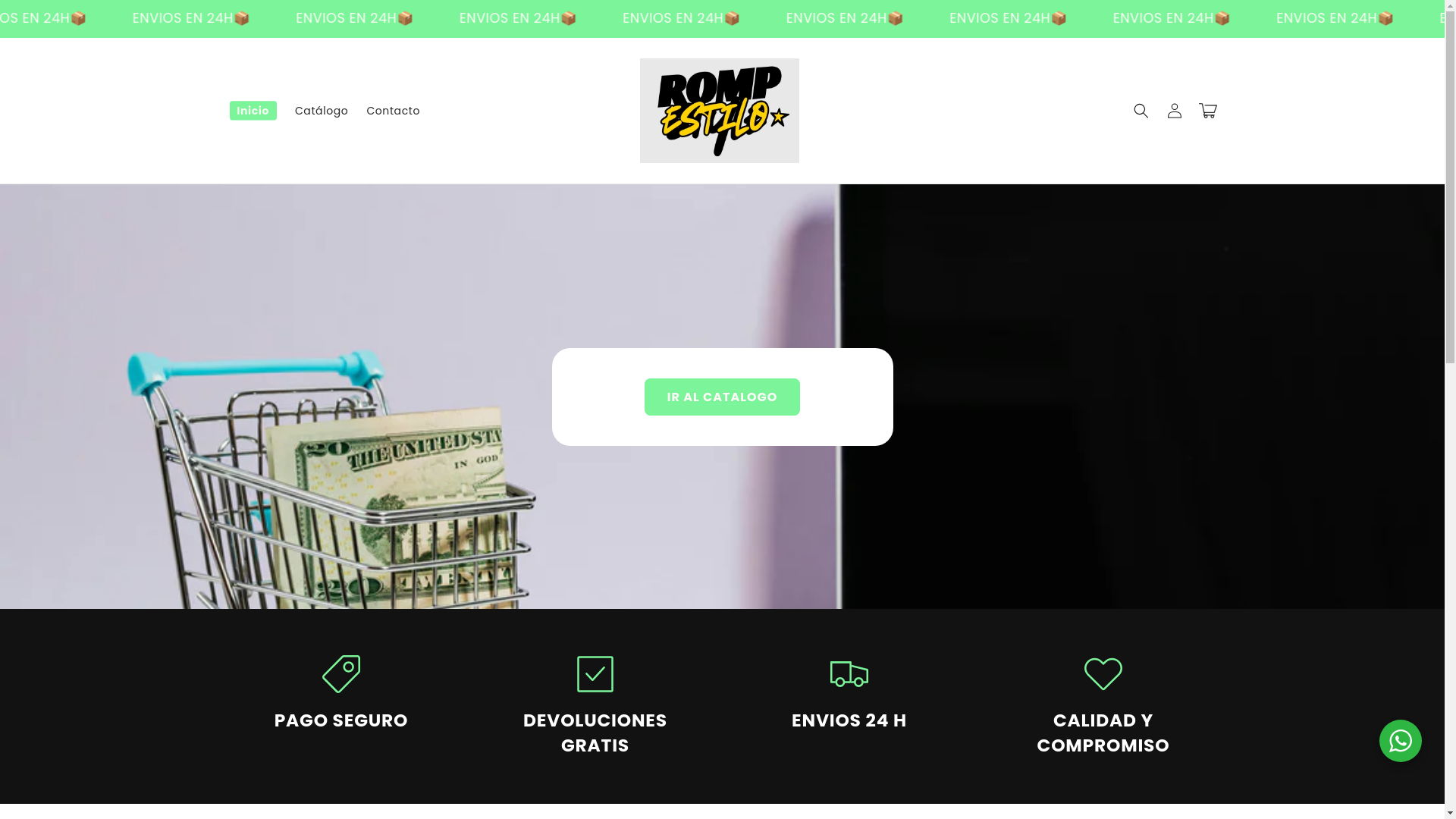 website screenshot of https://rompshow.com/
