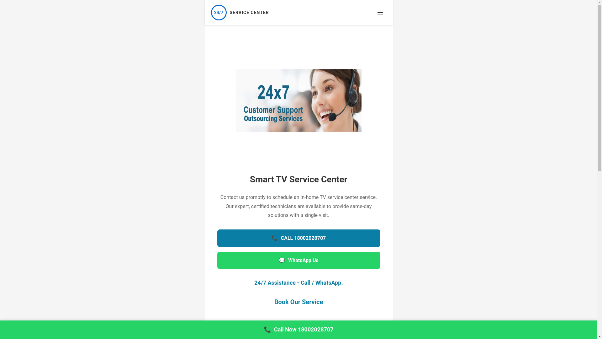 website screenshot of https://ledtvservicesurat.in/