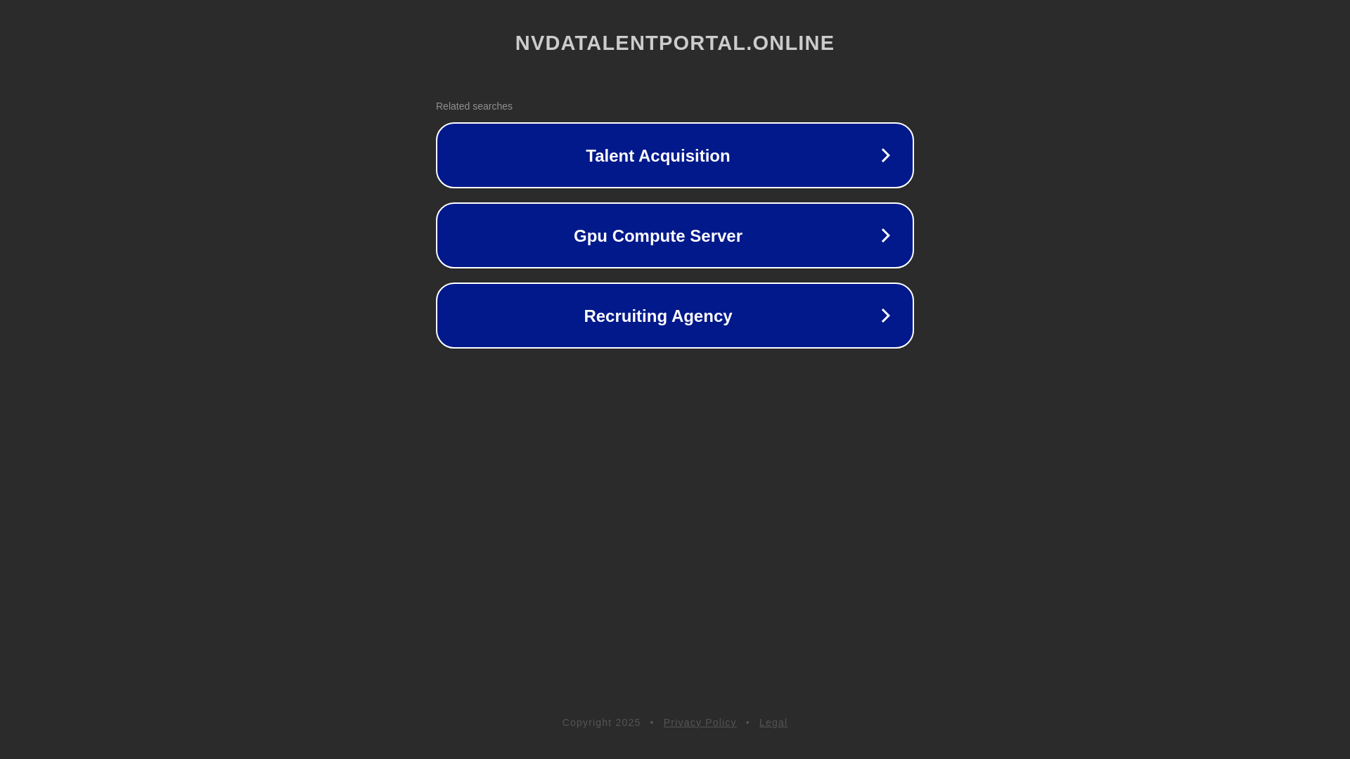 website screenshot of https://nvdatalentportal.online/