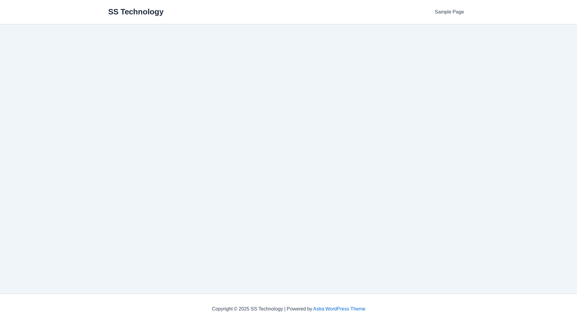 website screenshot of https://sstechnology.top/