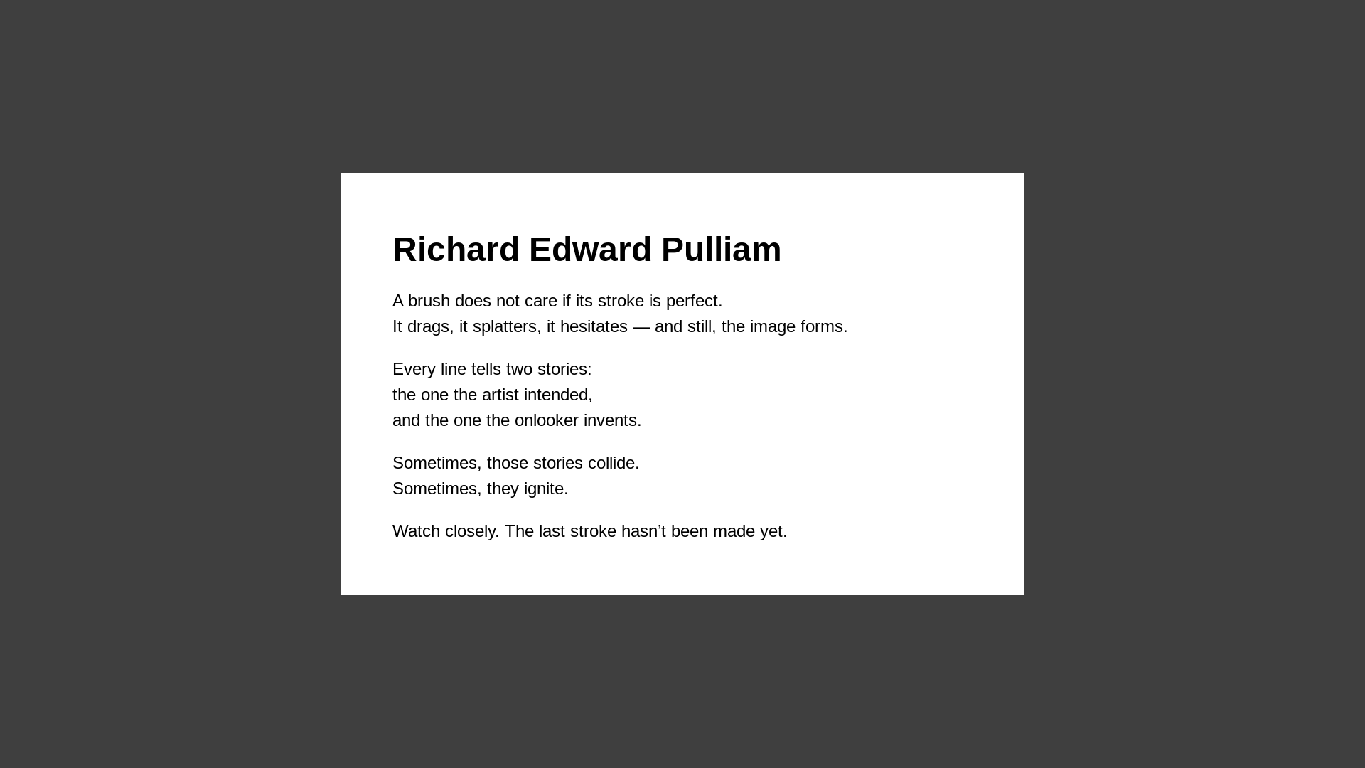 website screenshot of https://richardedwardpulliam.com/