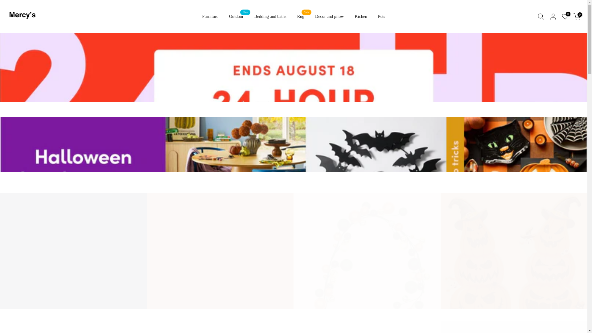website screenshot of https://mercysgoods.com/