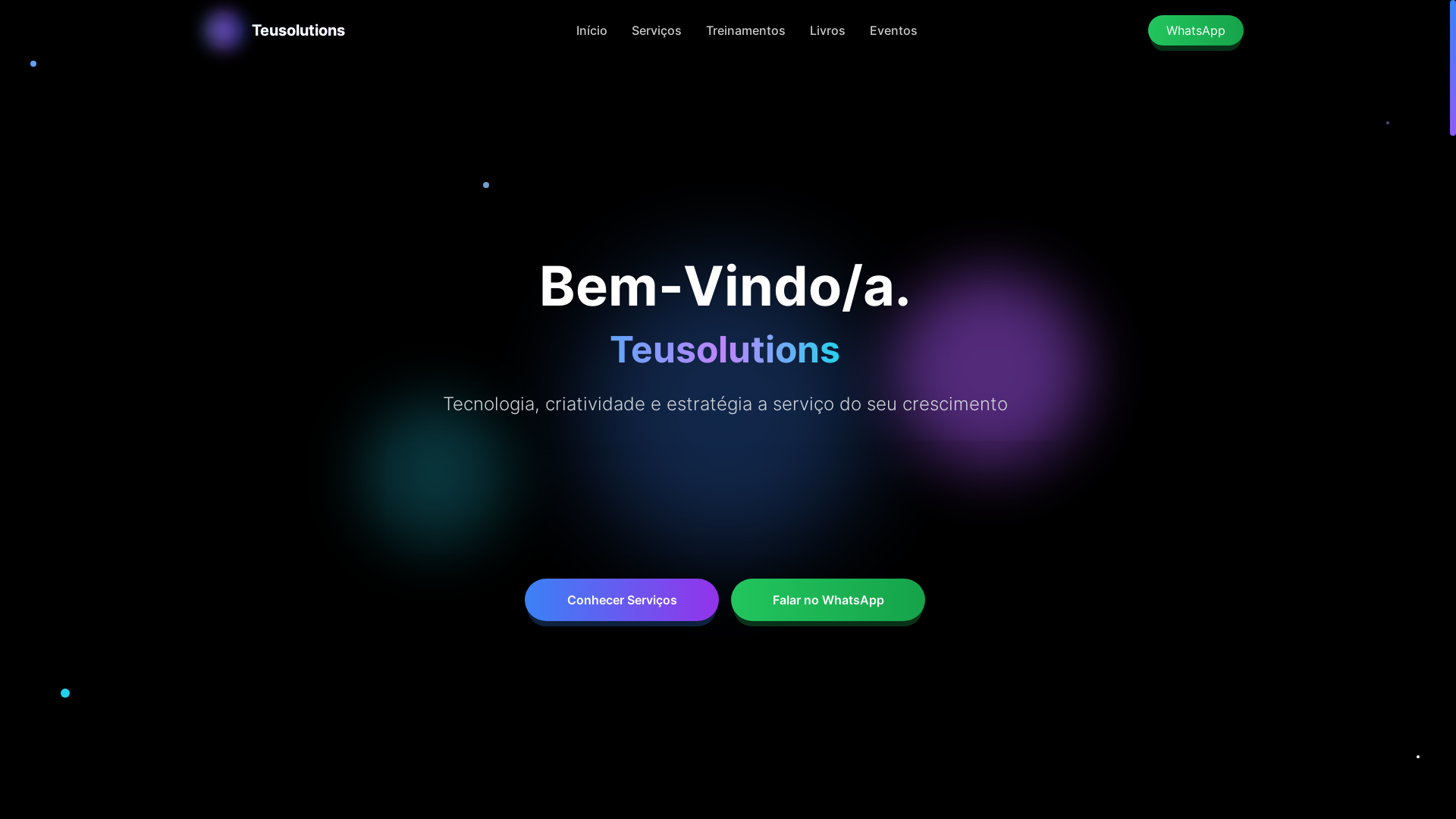 website screenshot of https://teusolutions.site/