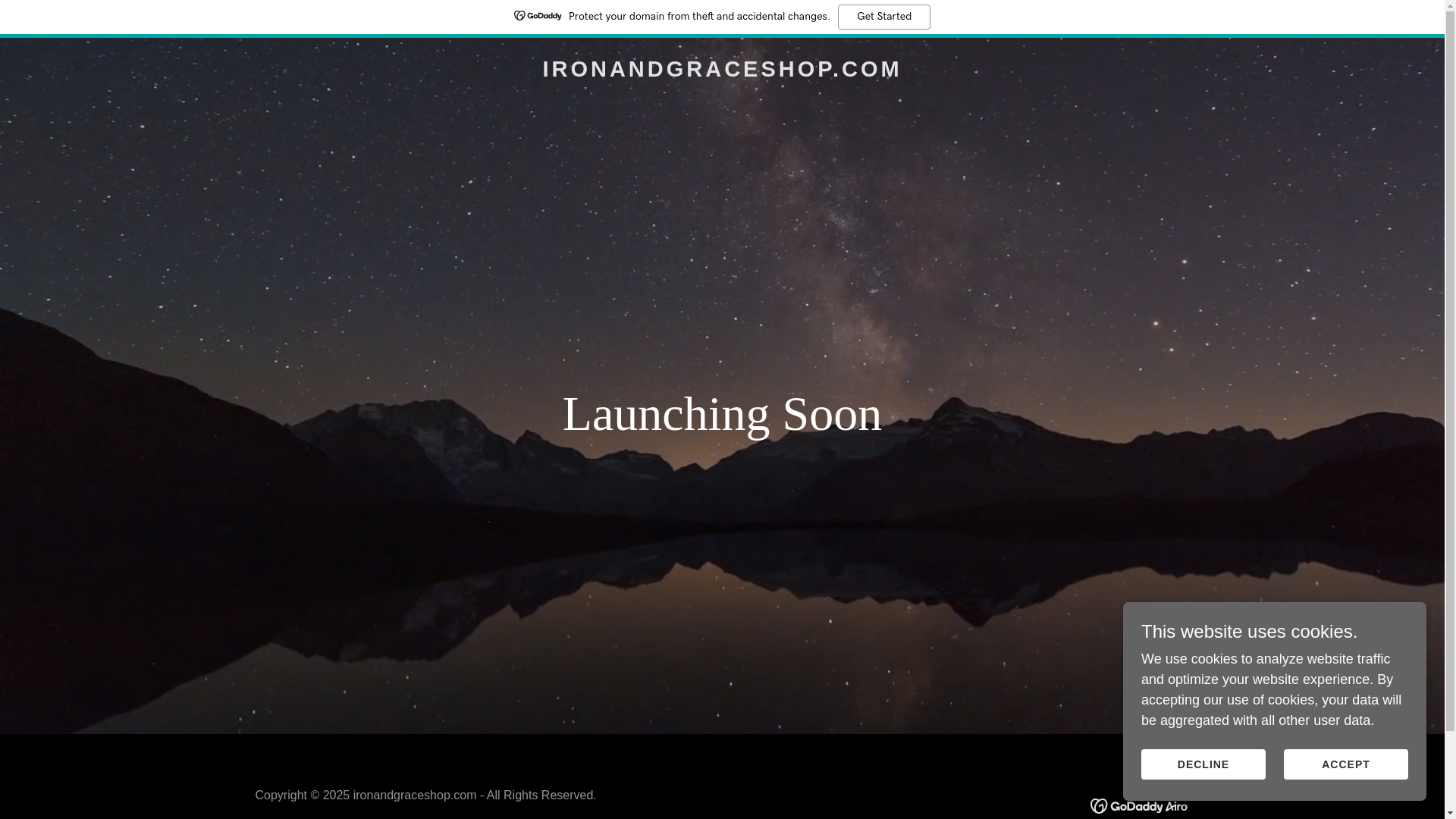 website screenshot of https://ironandgraceshop.com/