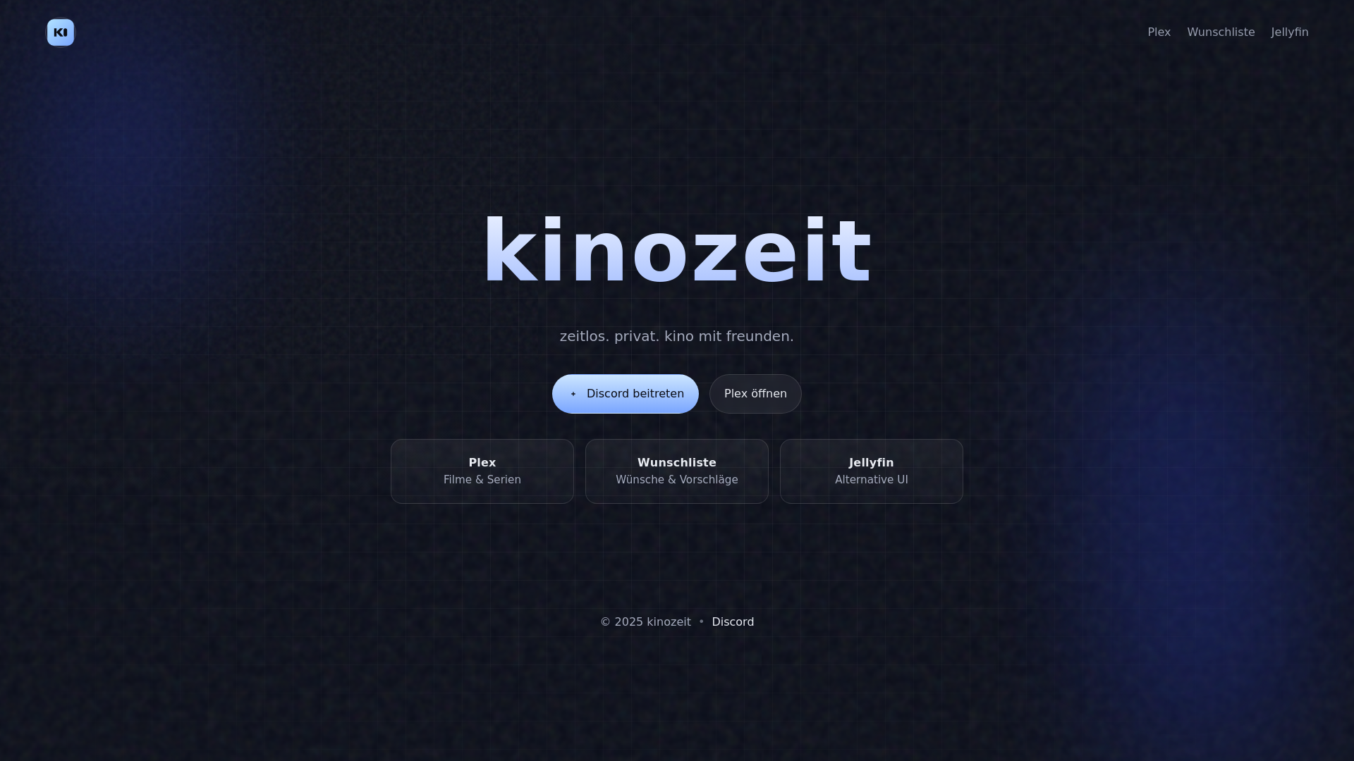 website screenshot of https://kinozeit-landing.pages.dev/