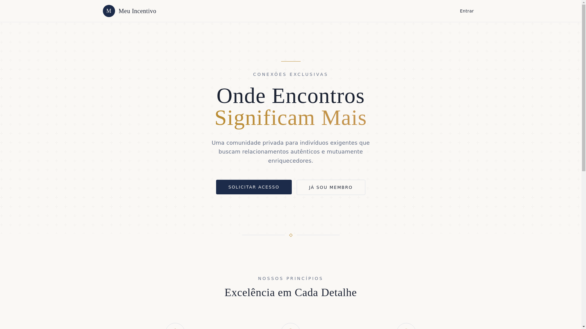 website screenshot of https://meuincentivo.com/