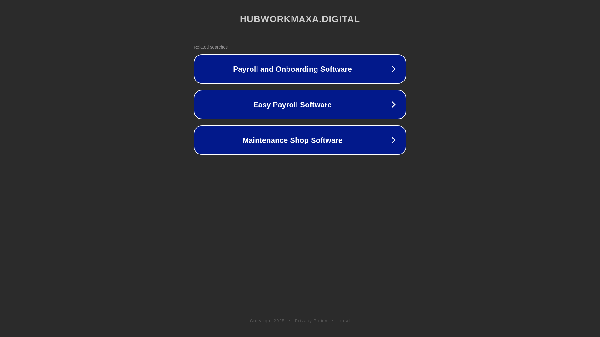website screenshot of https://hubworkmaxa.digital/