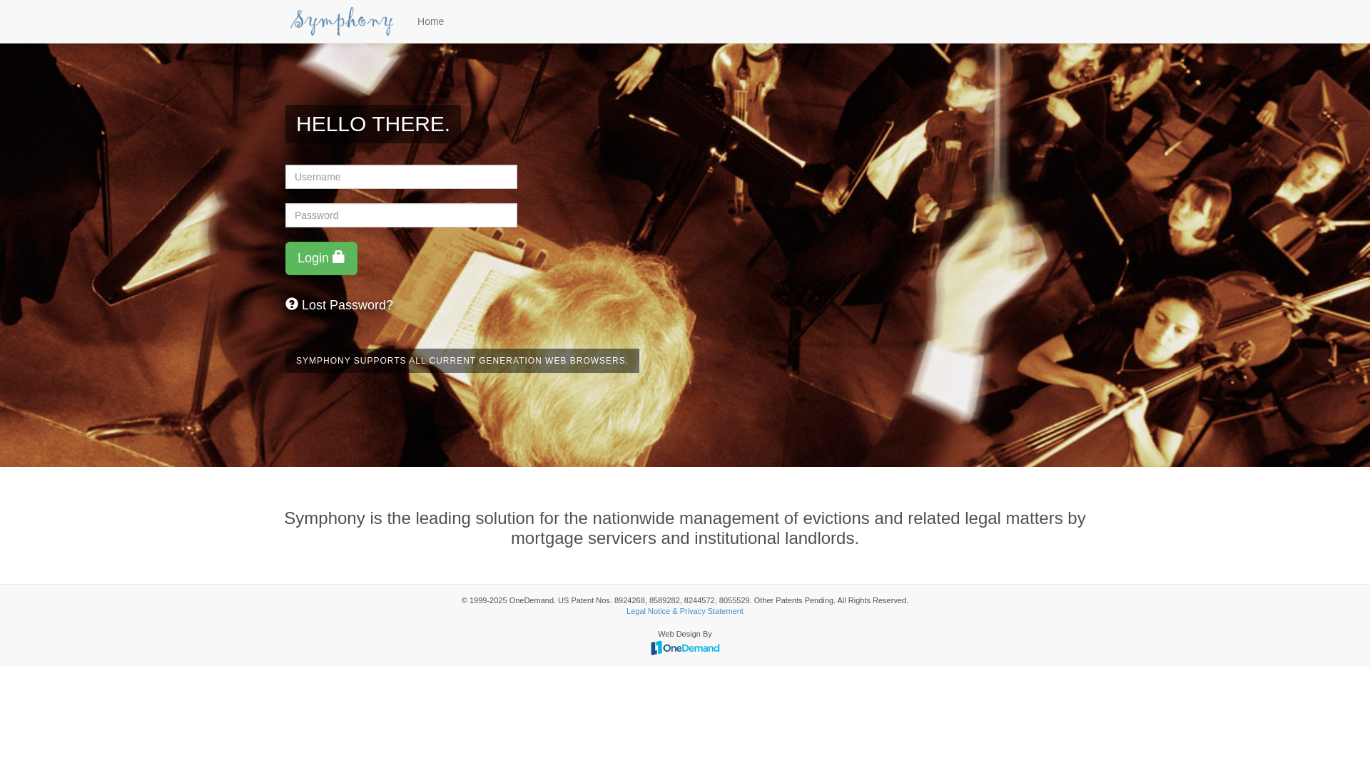 website screenshot of https://symphonyreo.com/