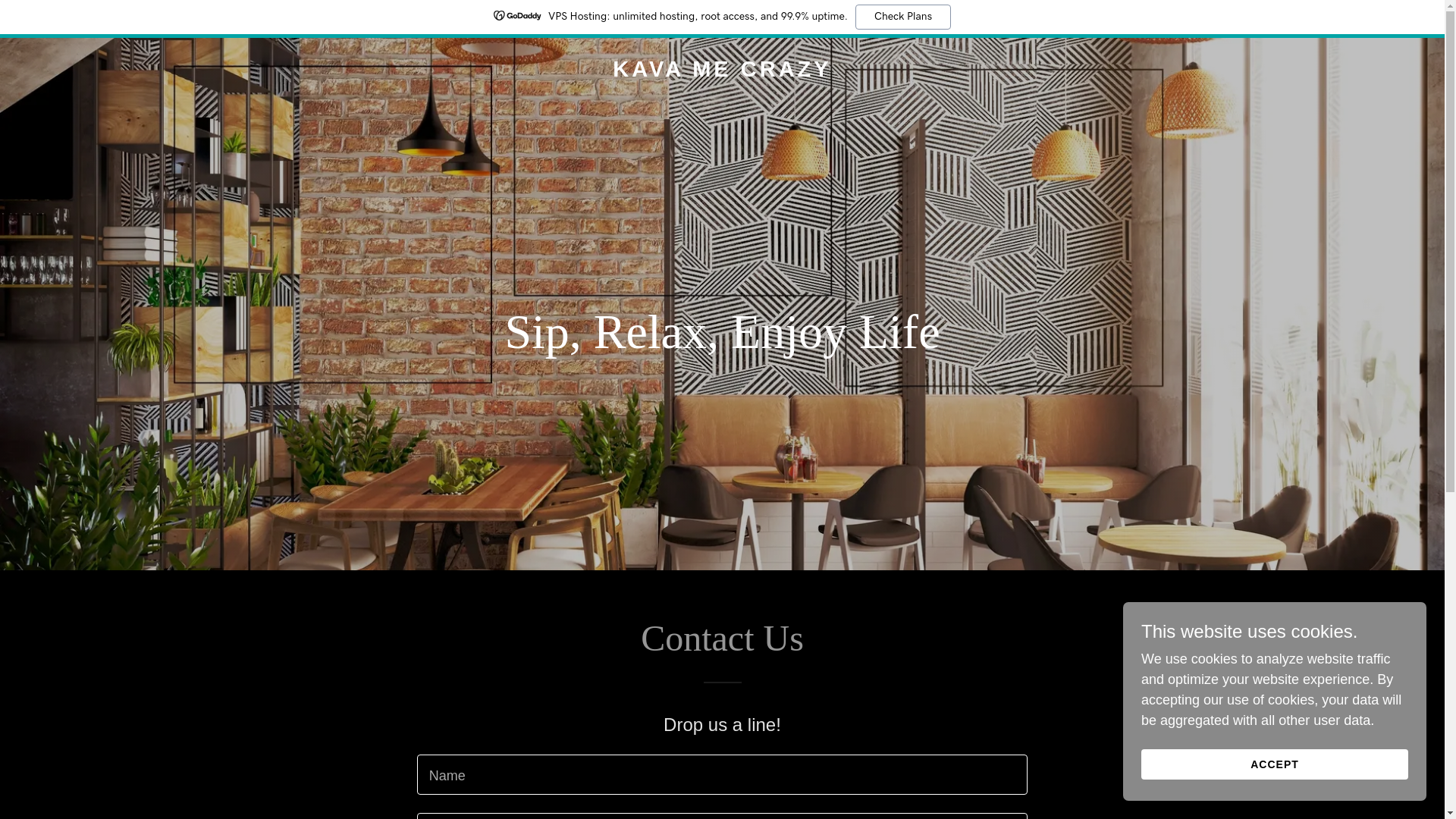 website screenshot of https://kavamecrazy.com/