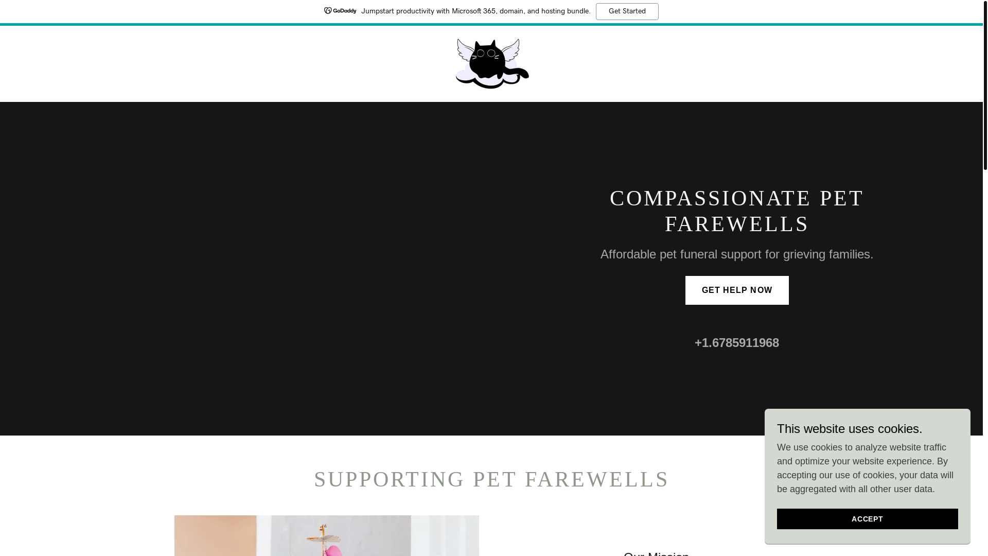 website screenshot of https://phantompurrs.com/