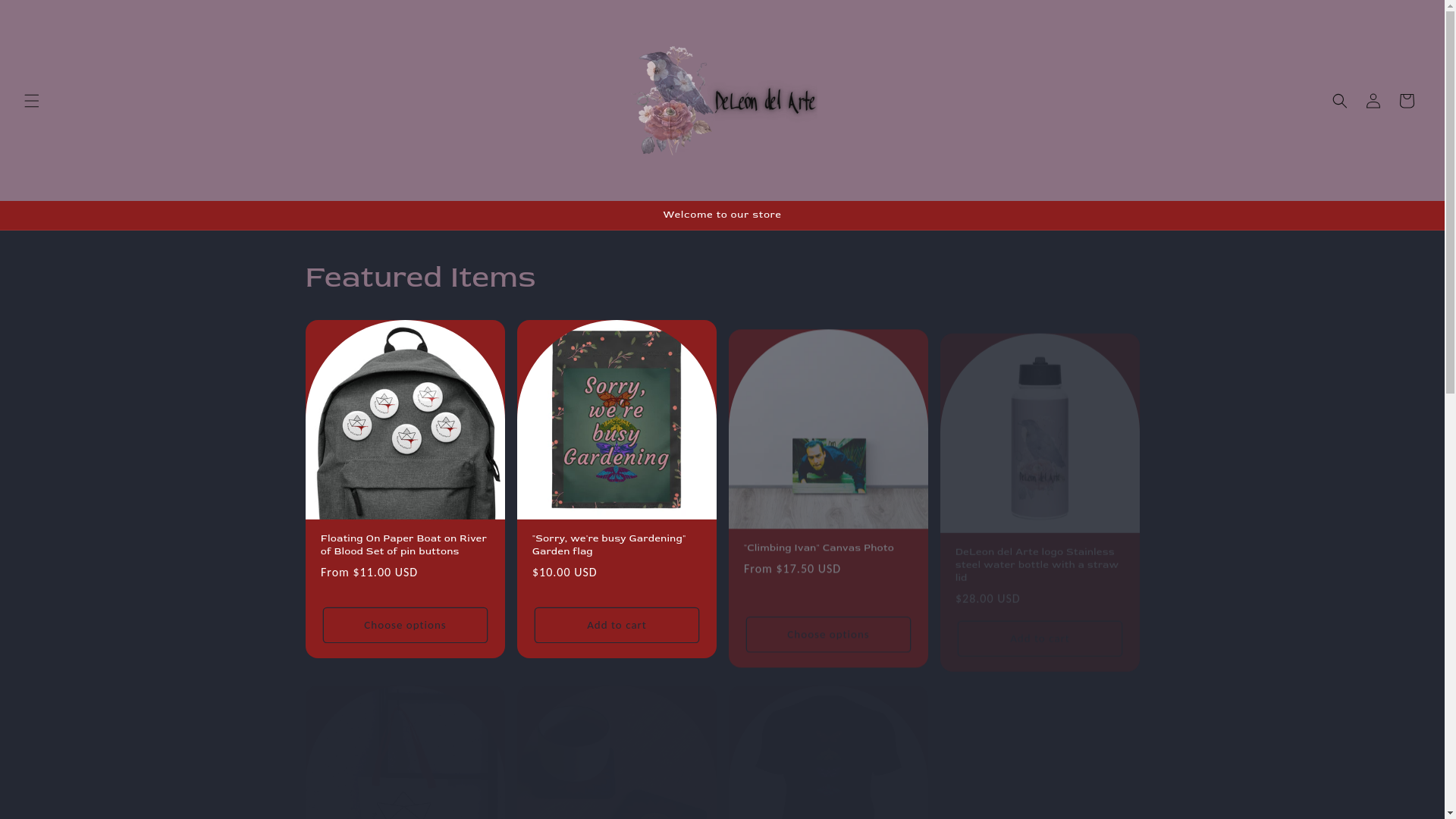 website screenshot of https://deleondelarte.com/