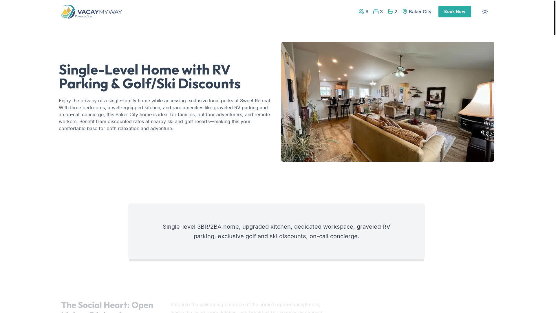 website screenshot of https://sweetbakercity.holiday/