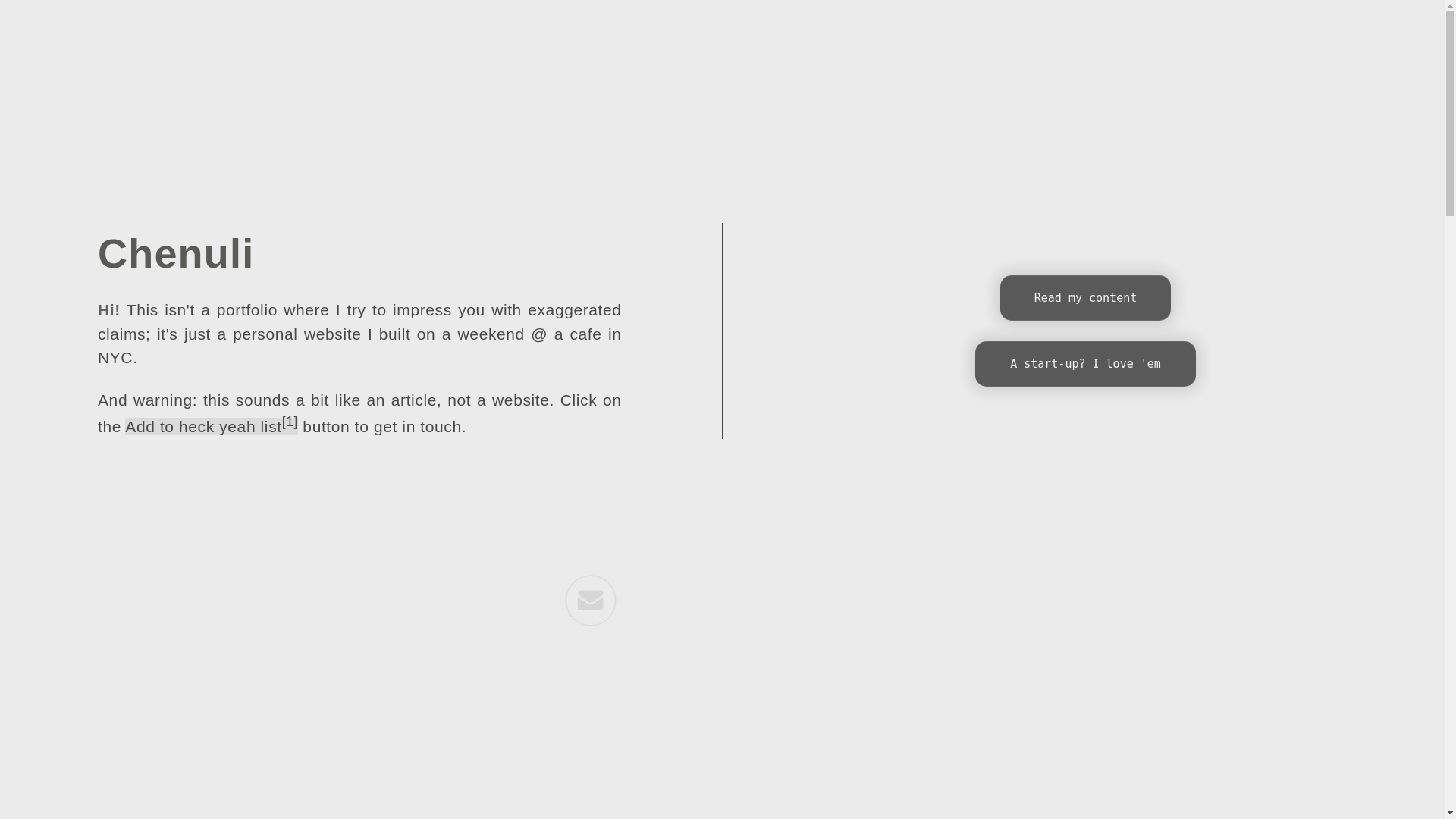 website screenshot of https://chenuli.pages.dev/